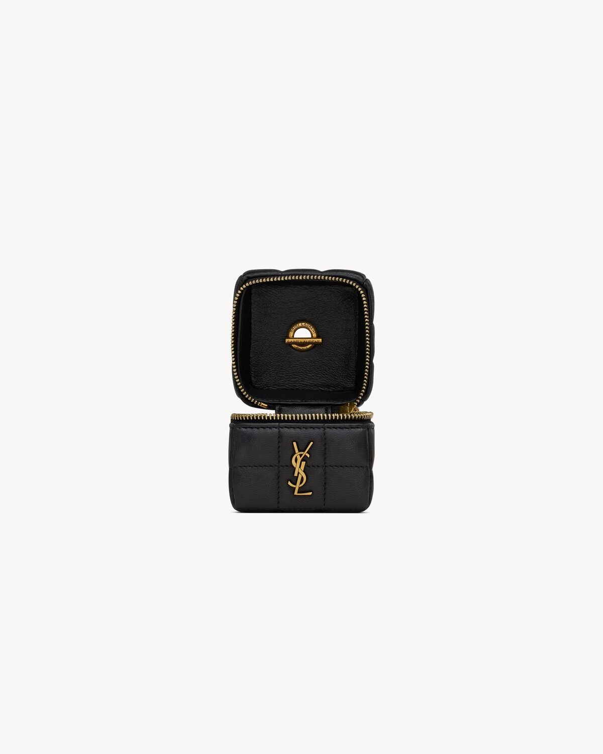 Saint Laurent Minibolso Cubo Con Cadena Cassandre Matelassé Carré De Piel De Cordero