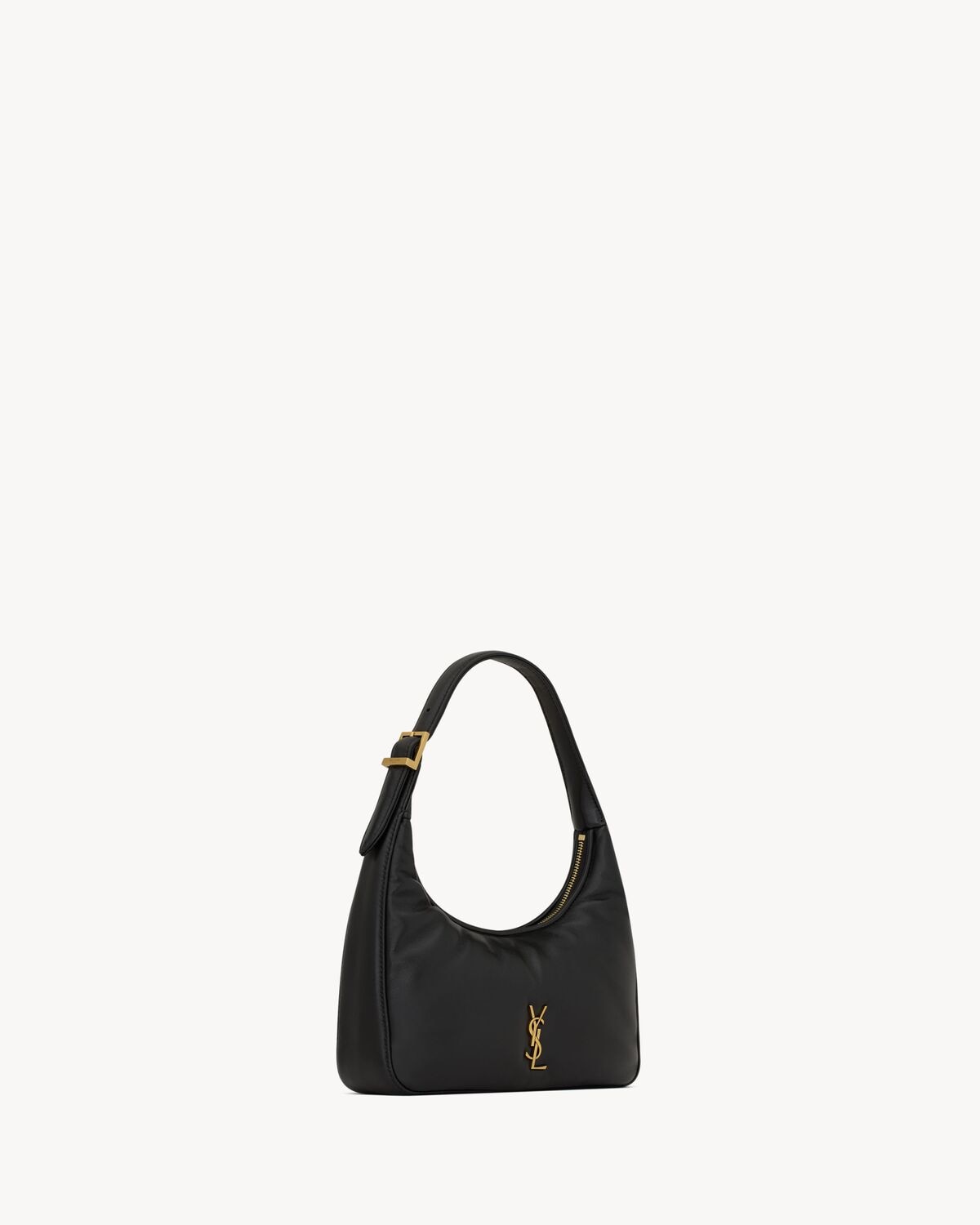 Saint Laurent Minibolso Estilo Hobo Calypso De Piel De Cordero Plongé