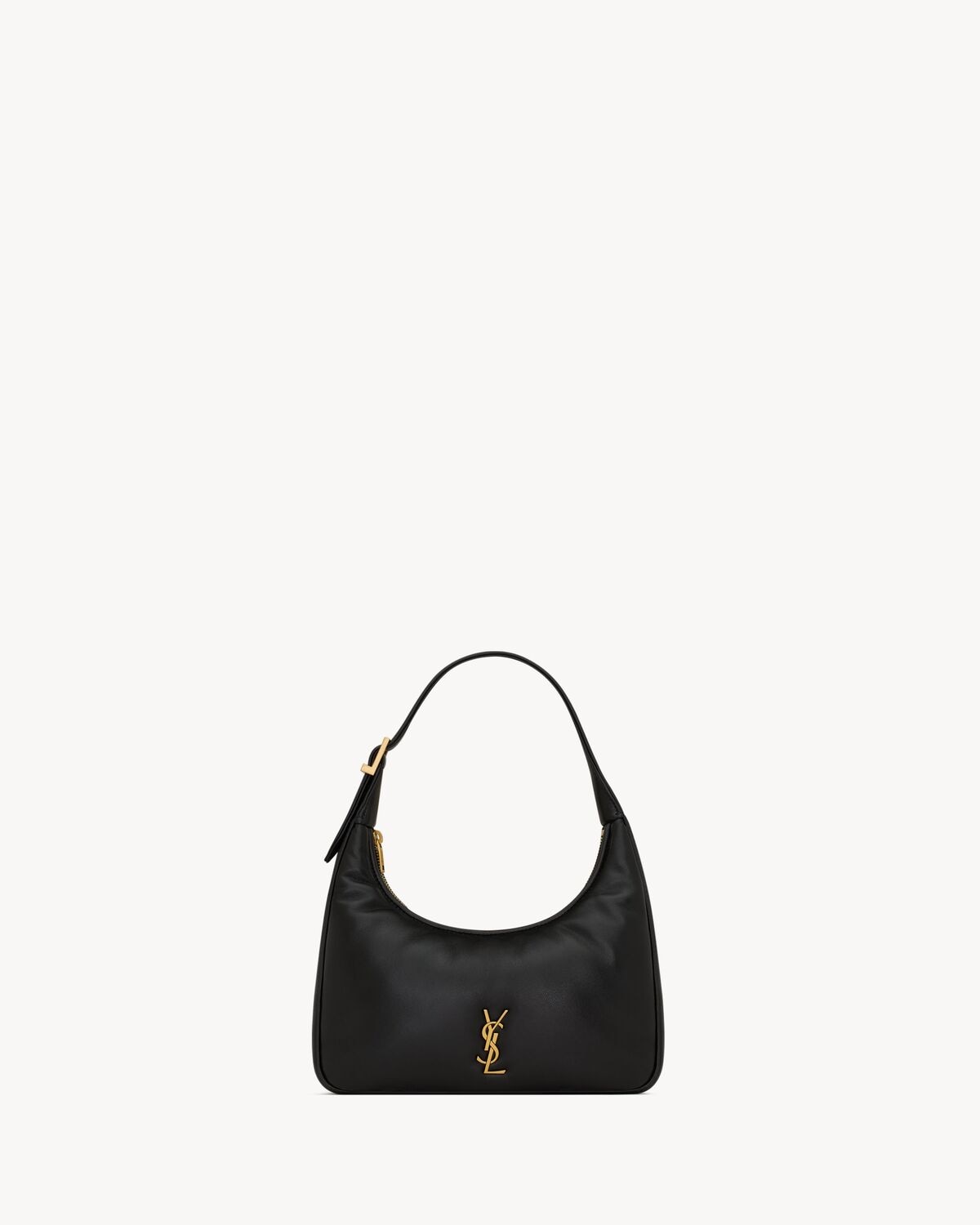 Saint Laurent minibolso estilo hobo calypso de piel de cordero plongé