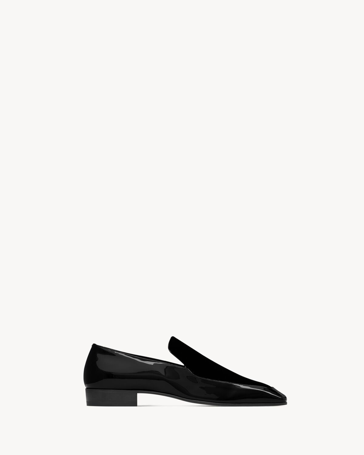 Saint Laurent mocasines gabriel de charol y terciopelo