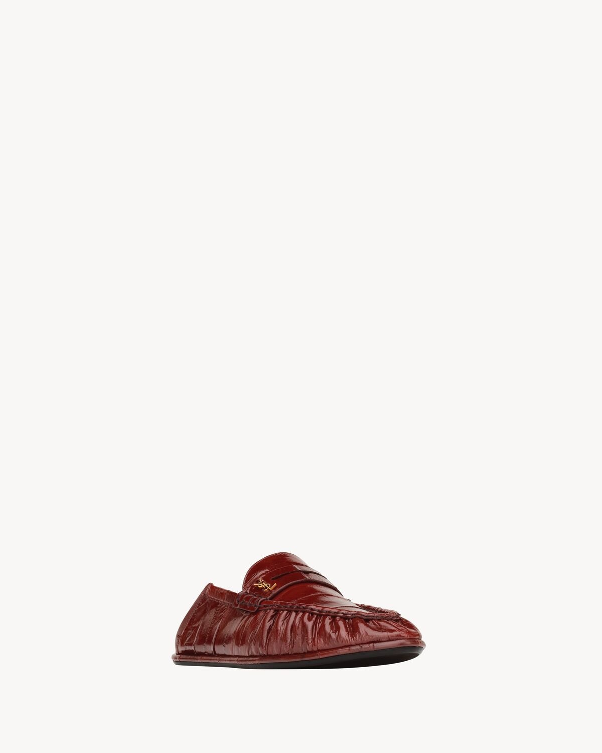 Saint Laurent Mocasines Le Loafer De Charol De Anguila