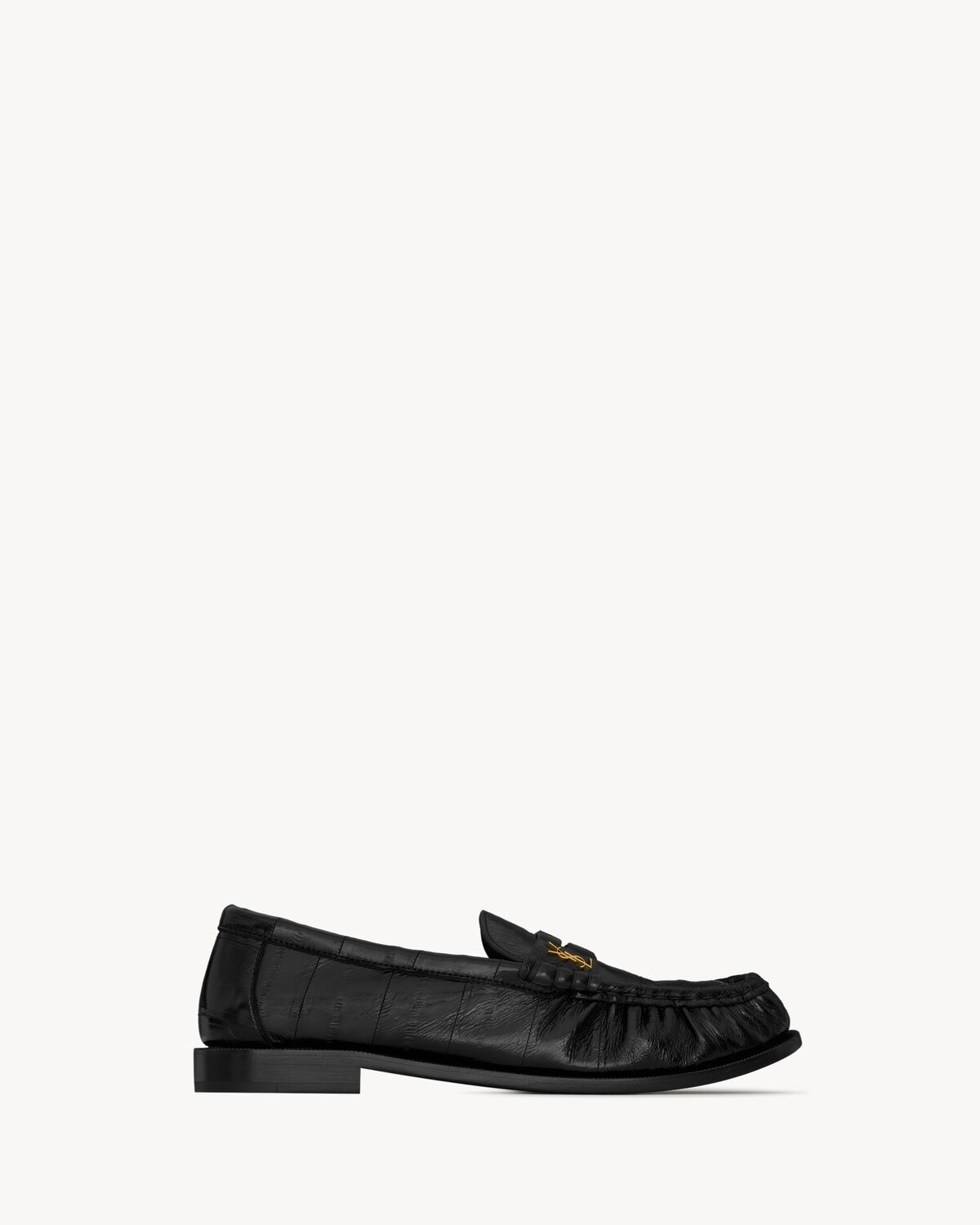Saint Laurent Mocasines Le Loafer De Piel De Anguila