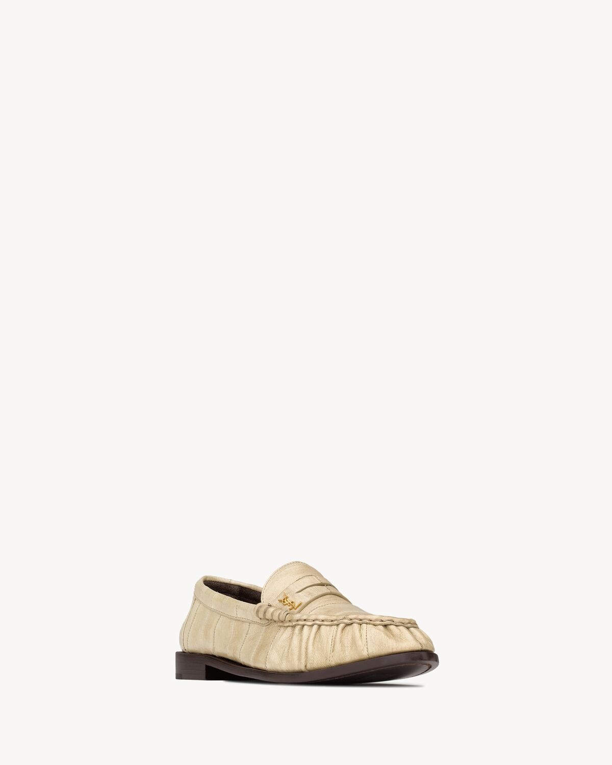 Saint Laurent Mocasines Le Loafer De Piel De Anguila
