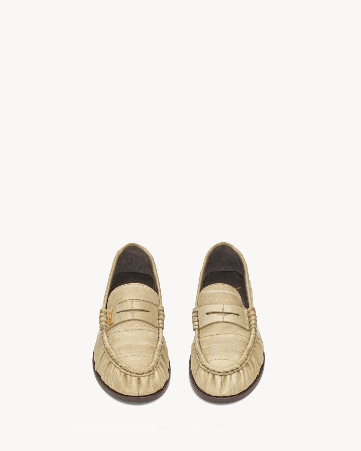 Saint Laurent mocasines le loafer de piel de anguila