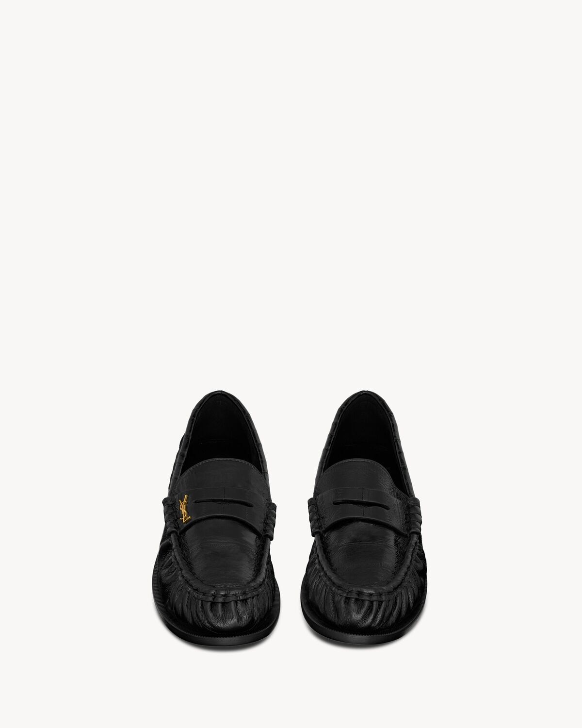 Saint Laurent mocasines le loafer de piel de anguila