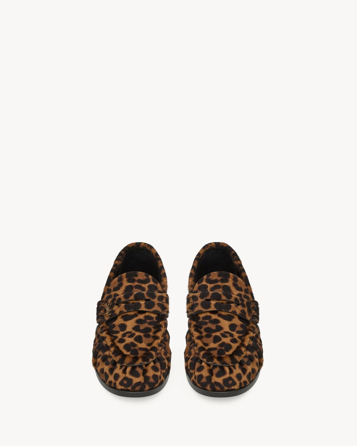 Saint Laurent mocasines le loafer de piel de pelo de poni