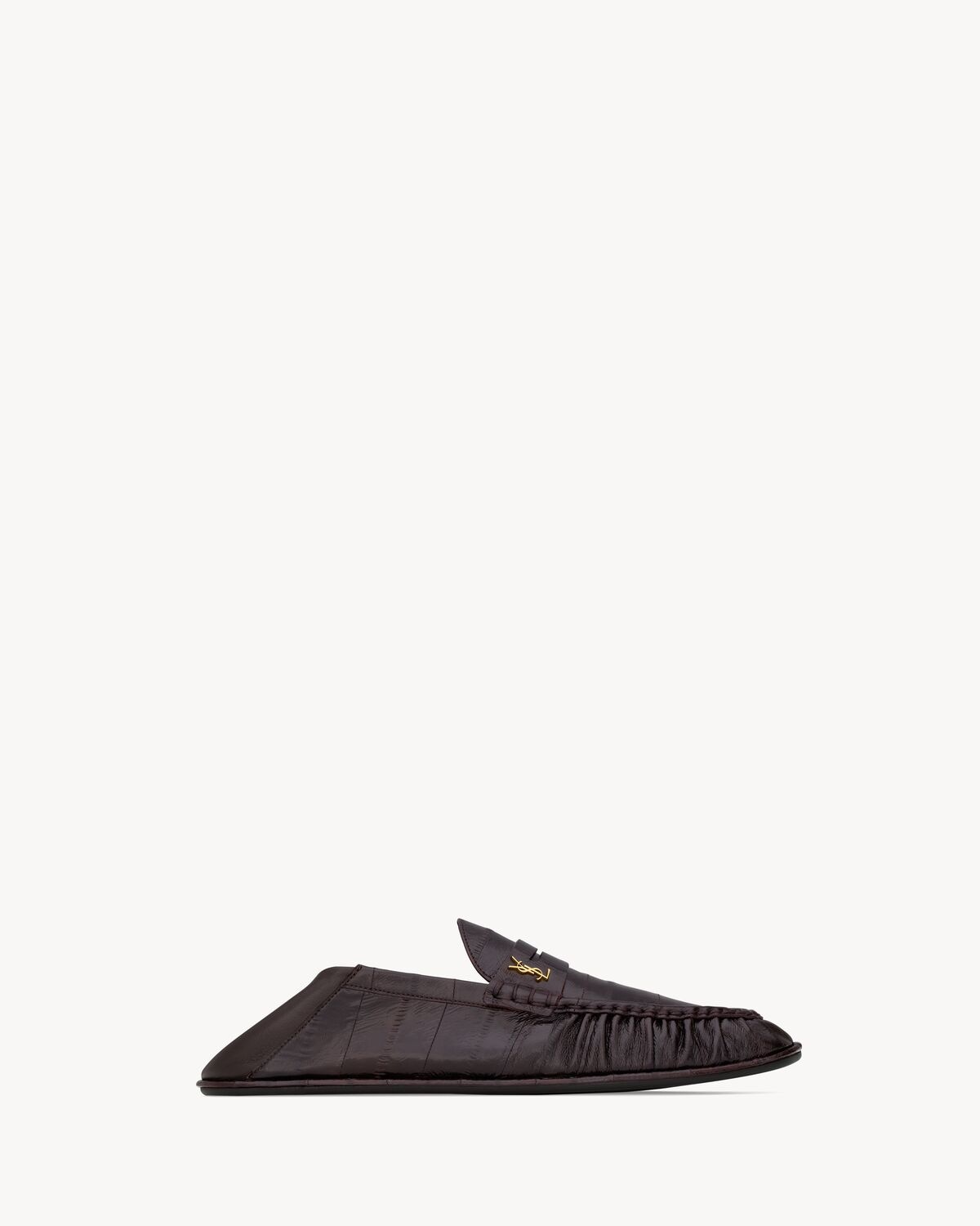 Saint Laurent Mocasines Le Loafer Foldable De Piel De Anguila