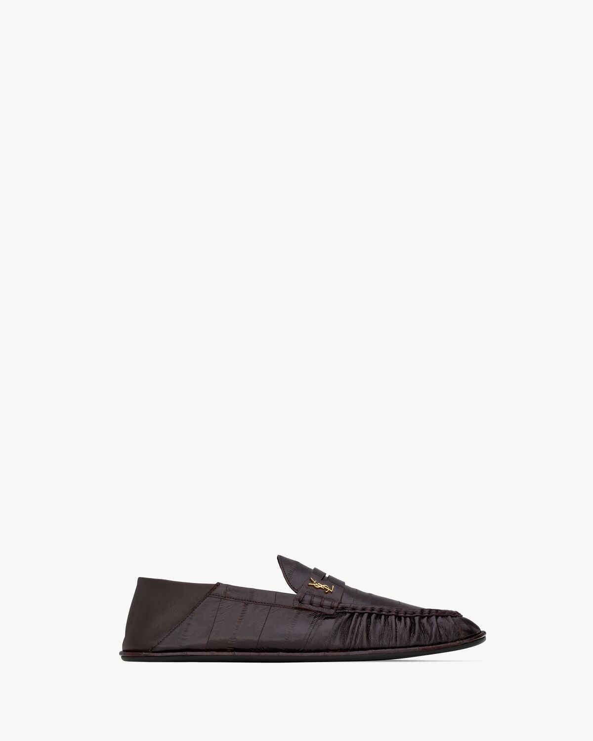 Saint Laurent Mocasines Le Loafer Foldable De Piel De Anguila