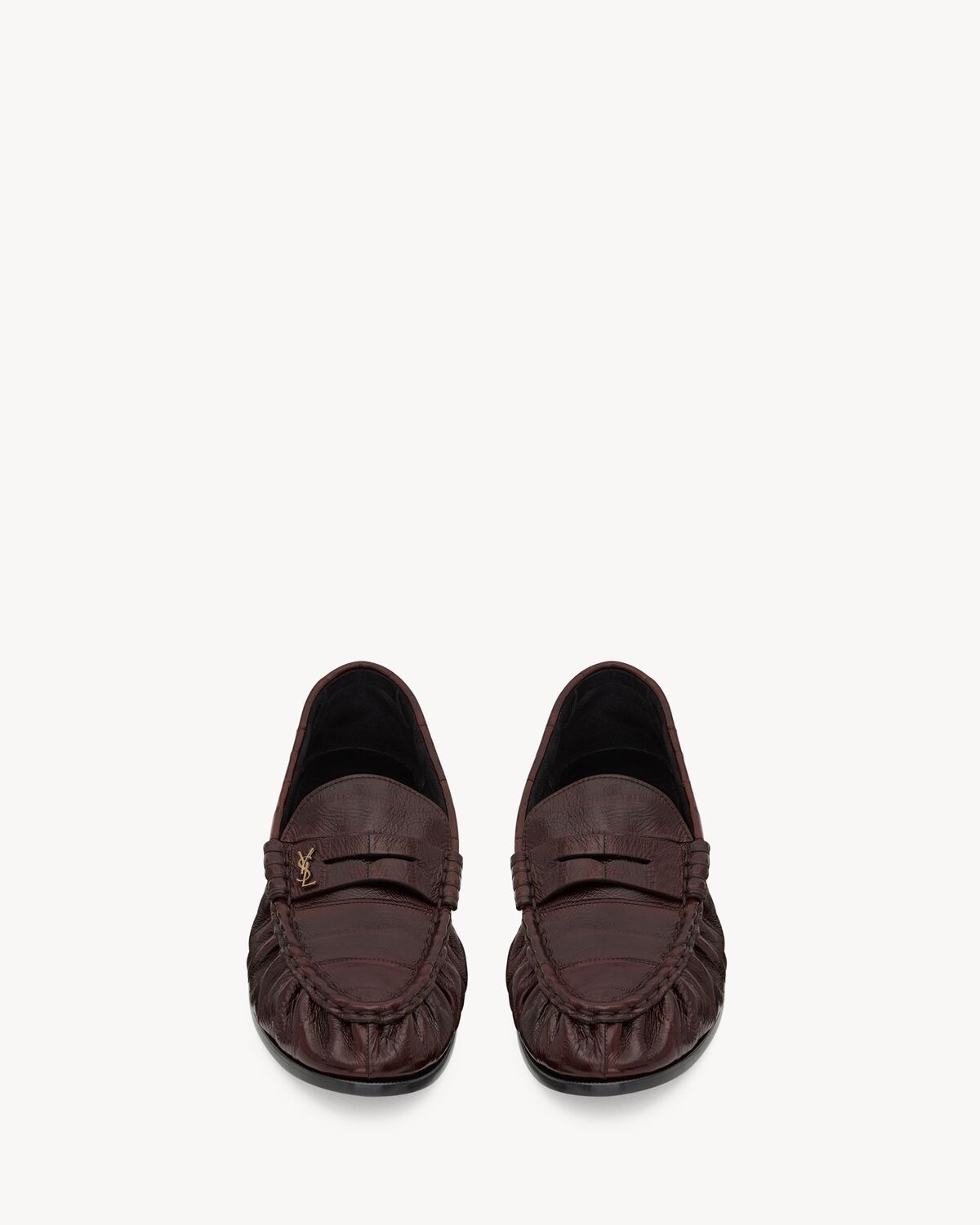 Saint Laurent mocasines le loafer supple de piel de anguila