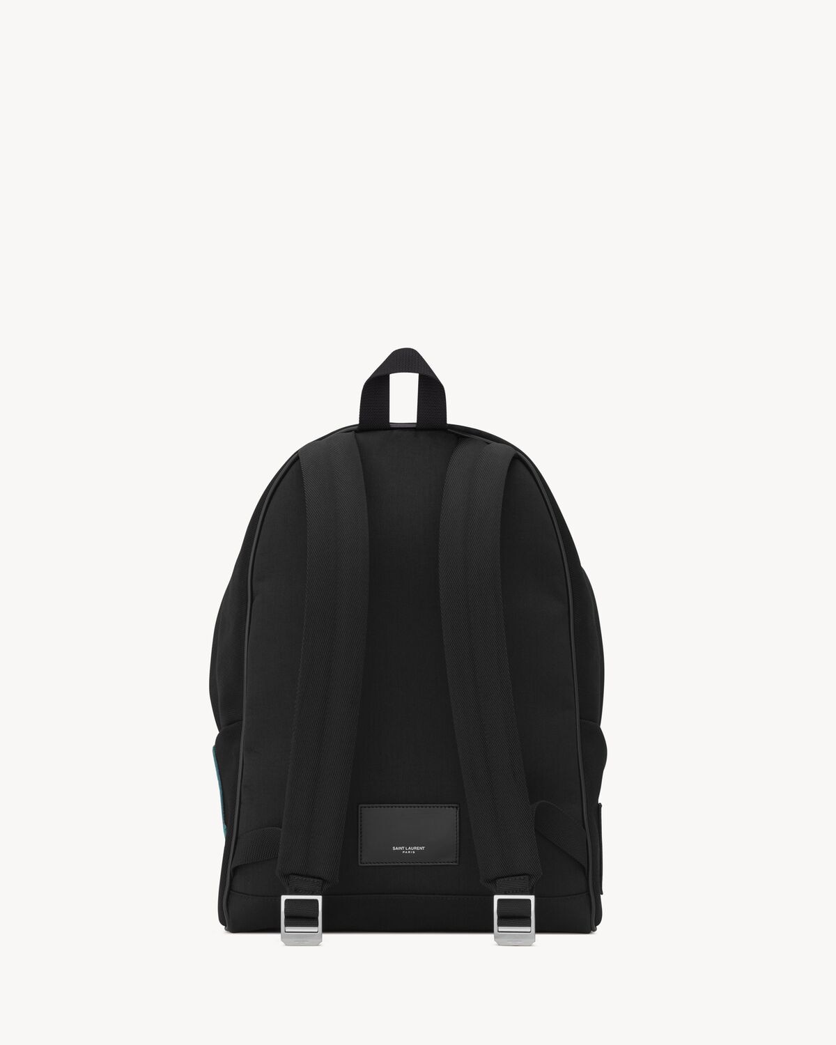 Saint Laurent Mochila City Con Bordado Saint Laurent De Lona