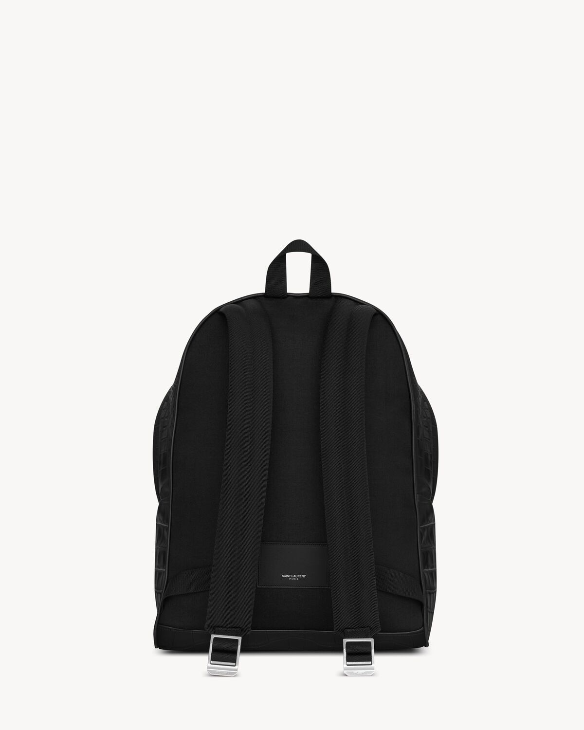 Saint Laurent Mochila City De Piel Repujada De Cocodrilo
