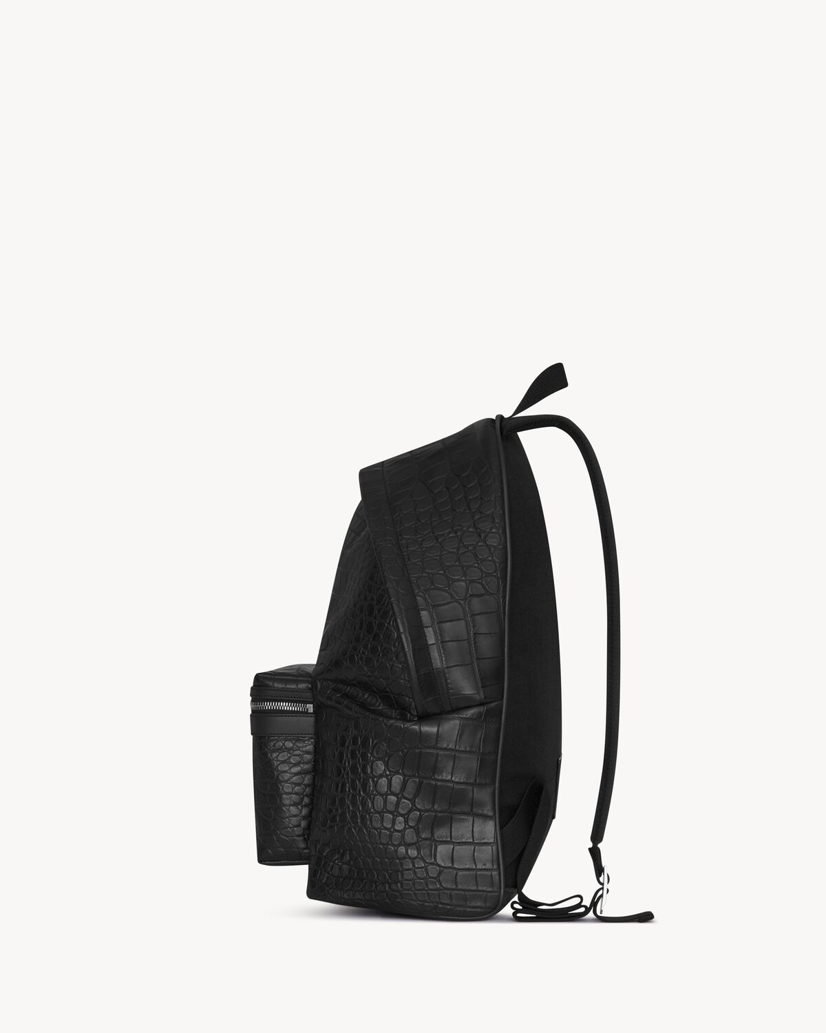 Saint Laurent Mochila City De Piel Repujada De Cocodrilo