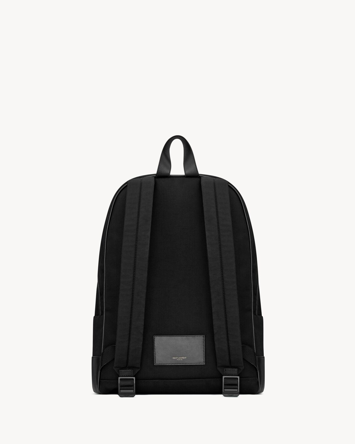 Saint Laurent Mochila City De Tela De Nailon Y Piel