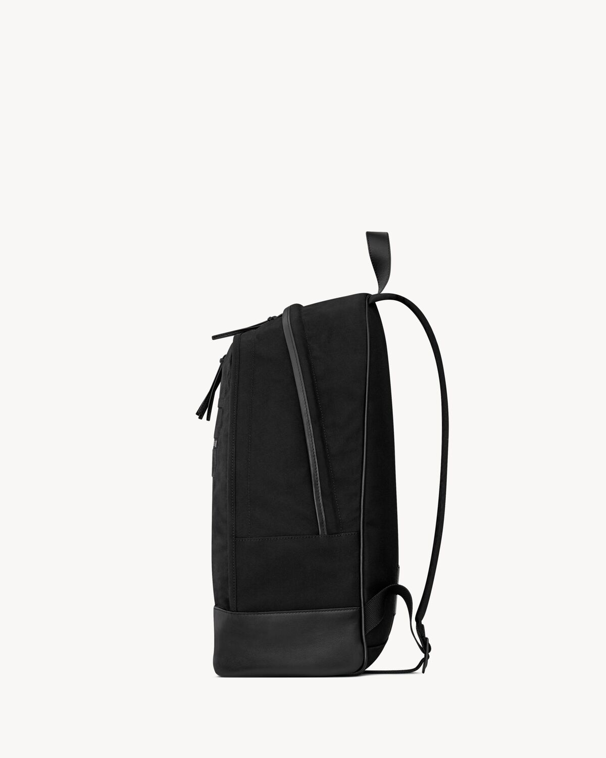 Saint Laurent Mochila City De Tela De Nailon Y Piel