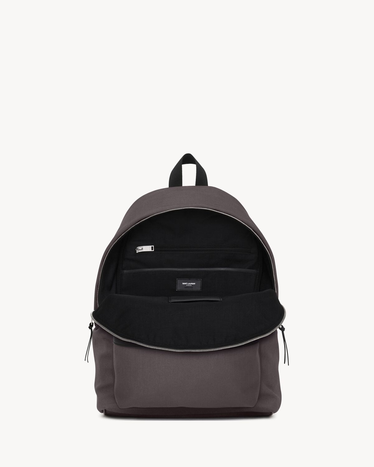 Saint Laurent Mochila City De Tela De Nailon Y Piel
