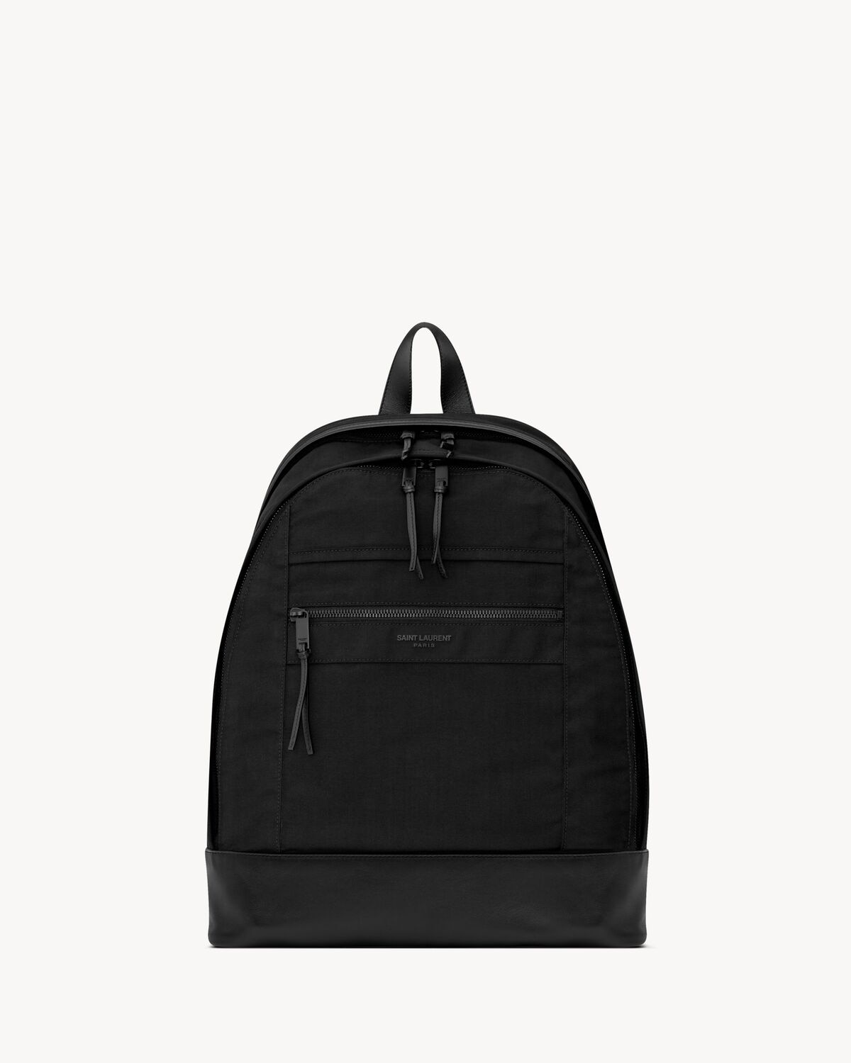Saint Laurent mochila city de tela de nailon y piel