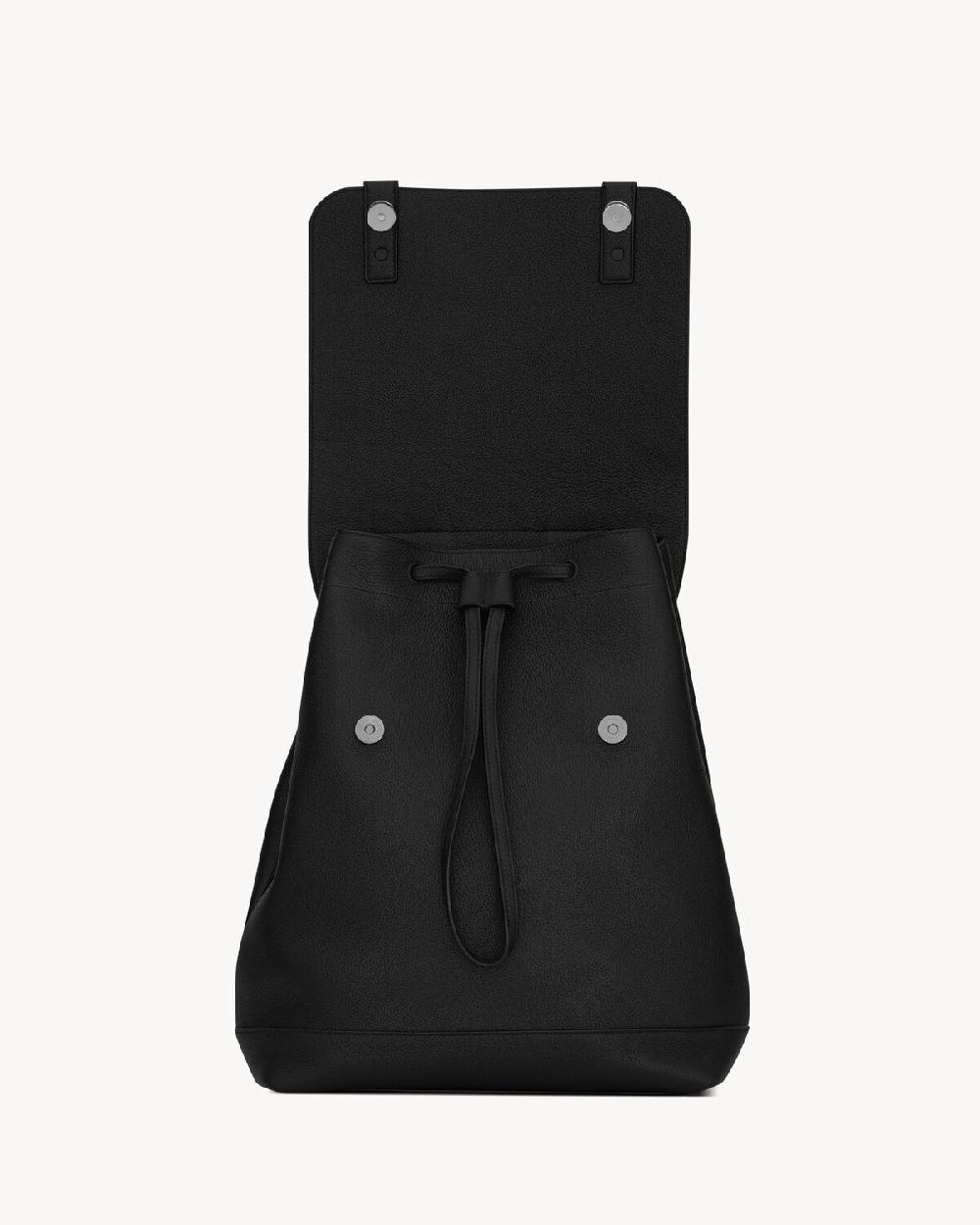 Saint Laurent Mochila Sac De Jour De Piel Granulada