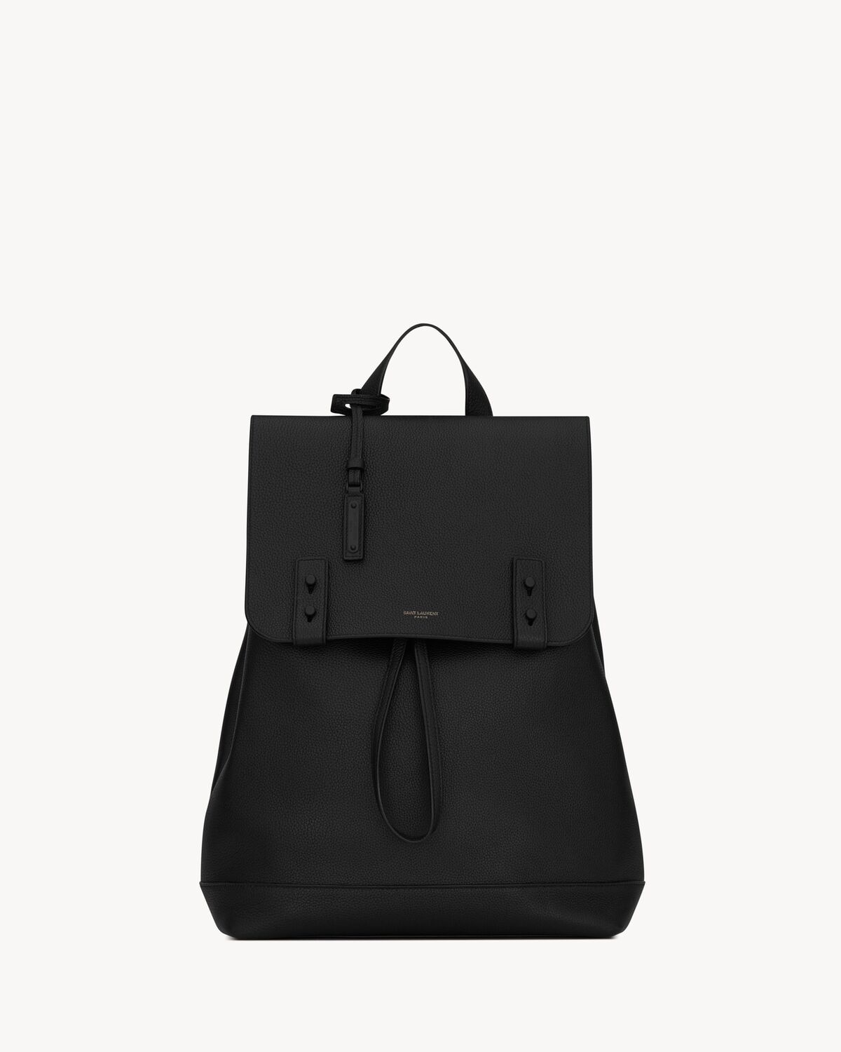 Saint Laurent mochila sac de jour de piel granulada