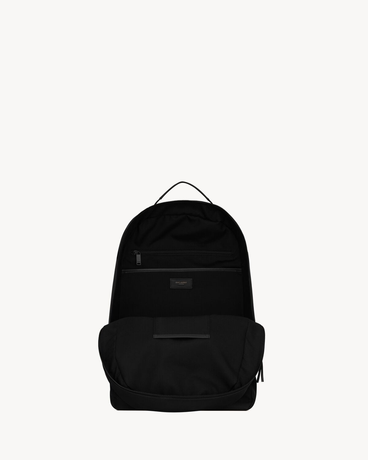Saint Laurent Mochila Tipo Trekking City De Econyl® Piel Lisa Y Nailon