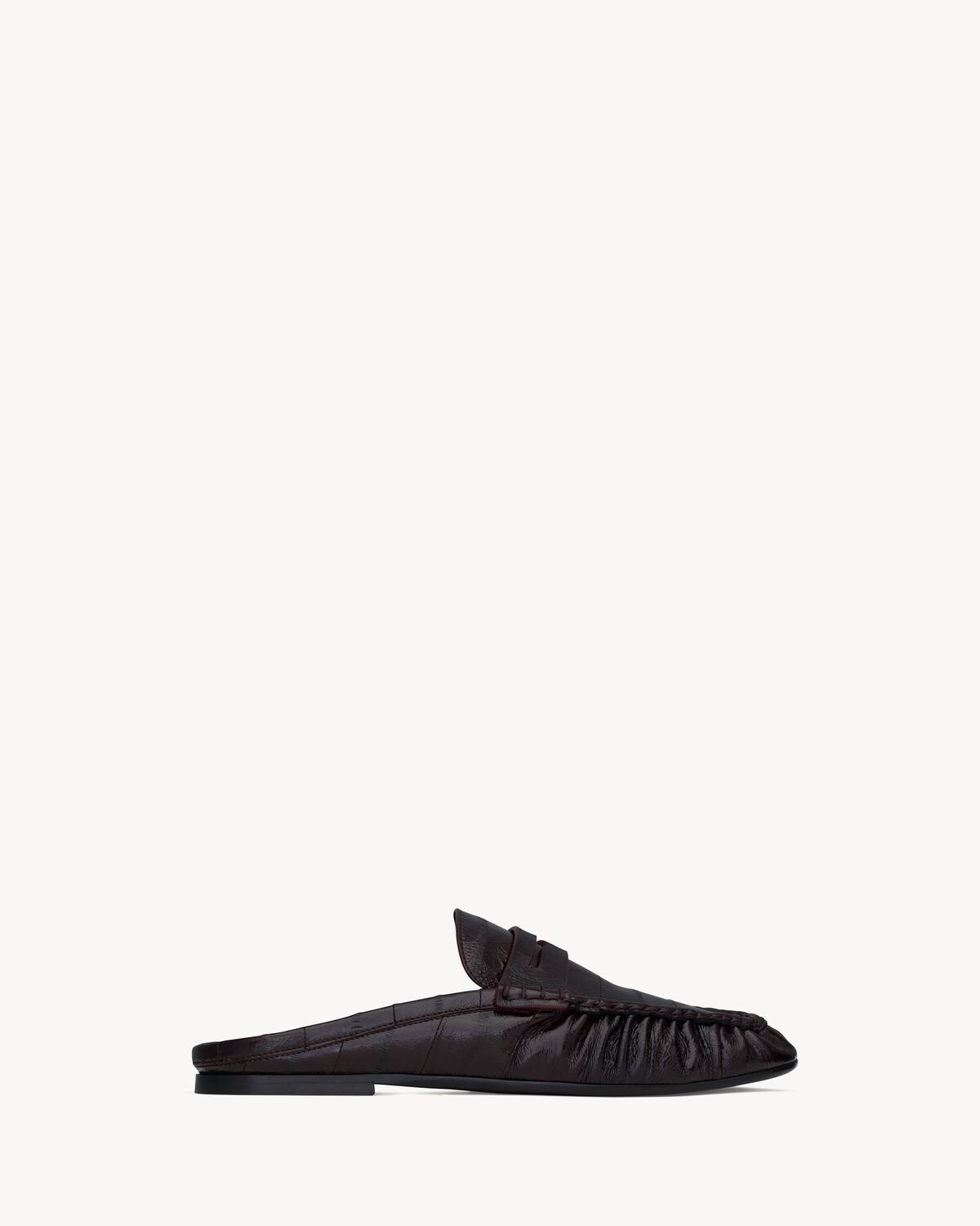Saint Laurent Mules Tipo Mocasín Le Loafer De Piel De Anguila
