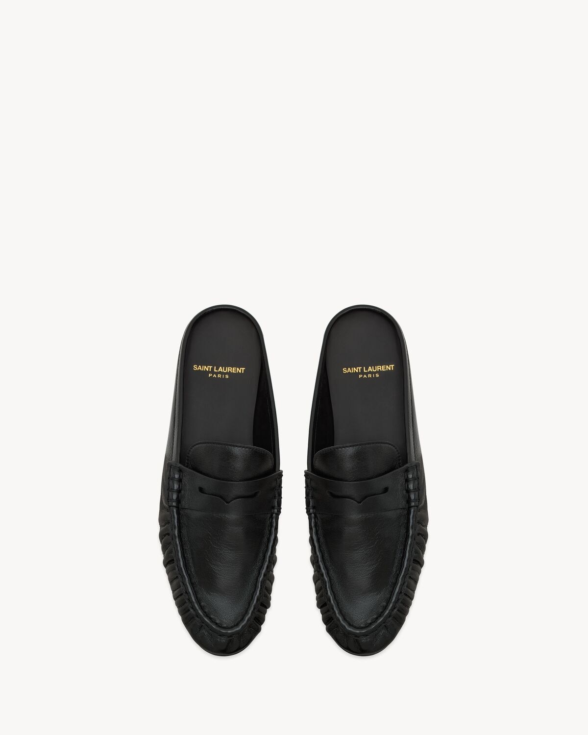 Saint Laurent mules tipo mocasín le loafer de piel lisa