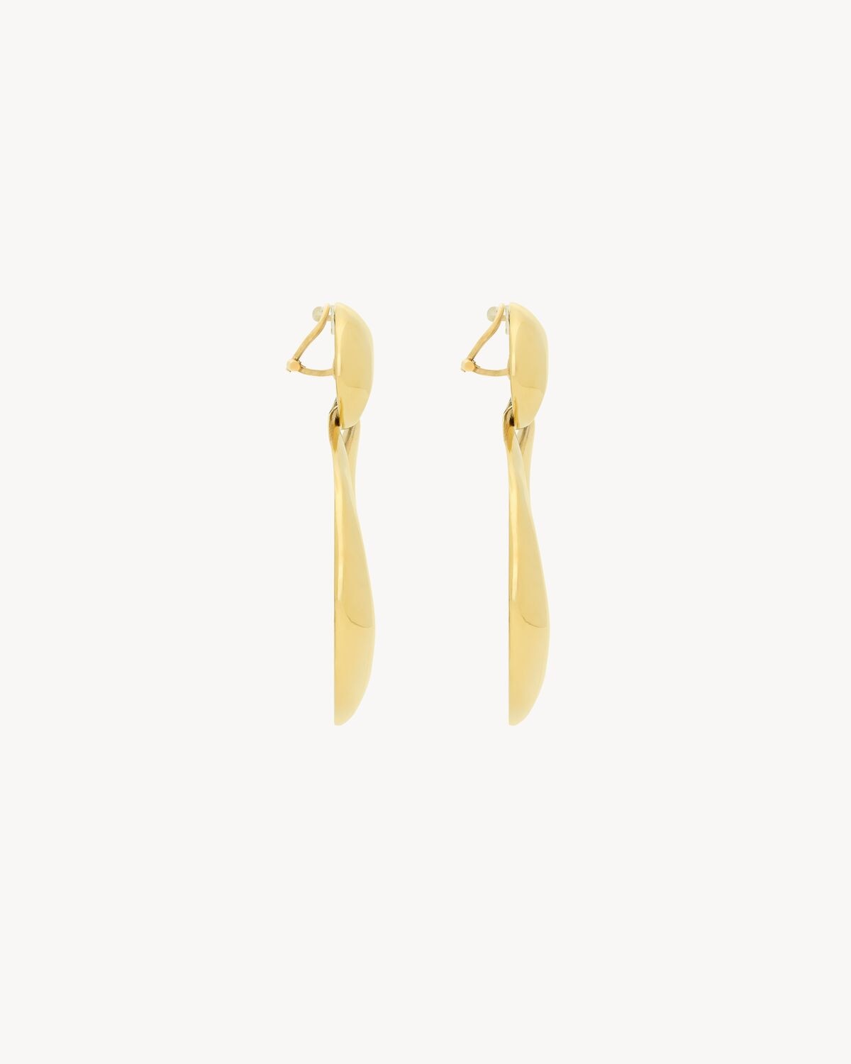 Saint Laurent Pendientes En Forma De Aldaba De Metal