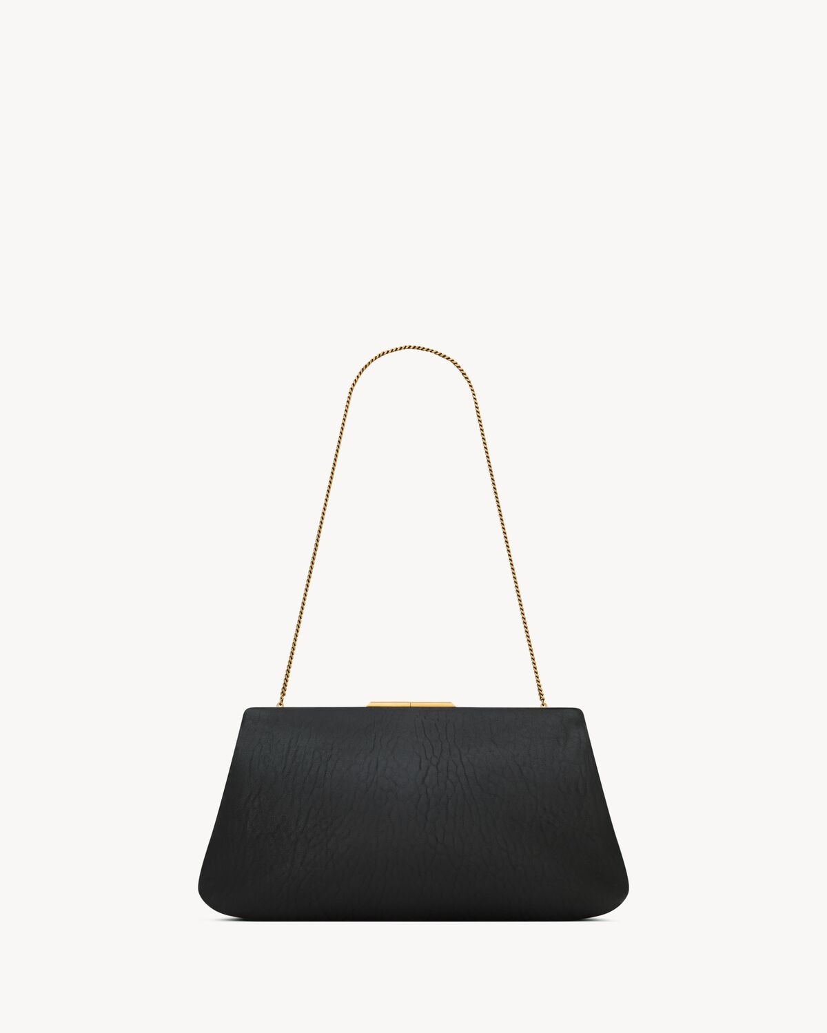 Saint Laurent pochette grande saint laurent de piel de cordero