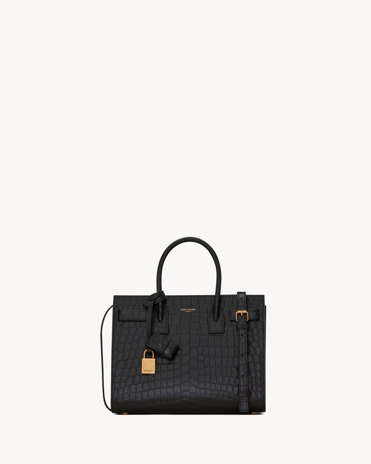 Saint Laurent sac de jour de piel repujada efecto cocodrilo - baby