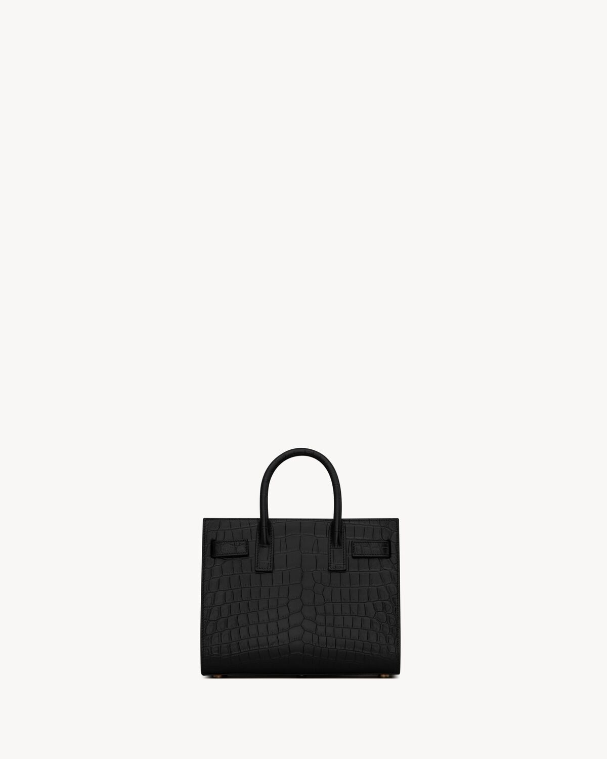 Saint Laurent Sac De Jour De Piel Repujada Efecto Cocodrilo - Nano