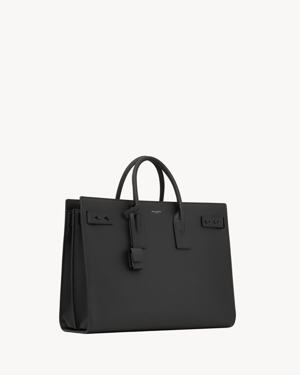 Saint Laurent Sac De Jour Grande Thin De Piel Granulada