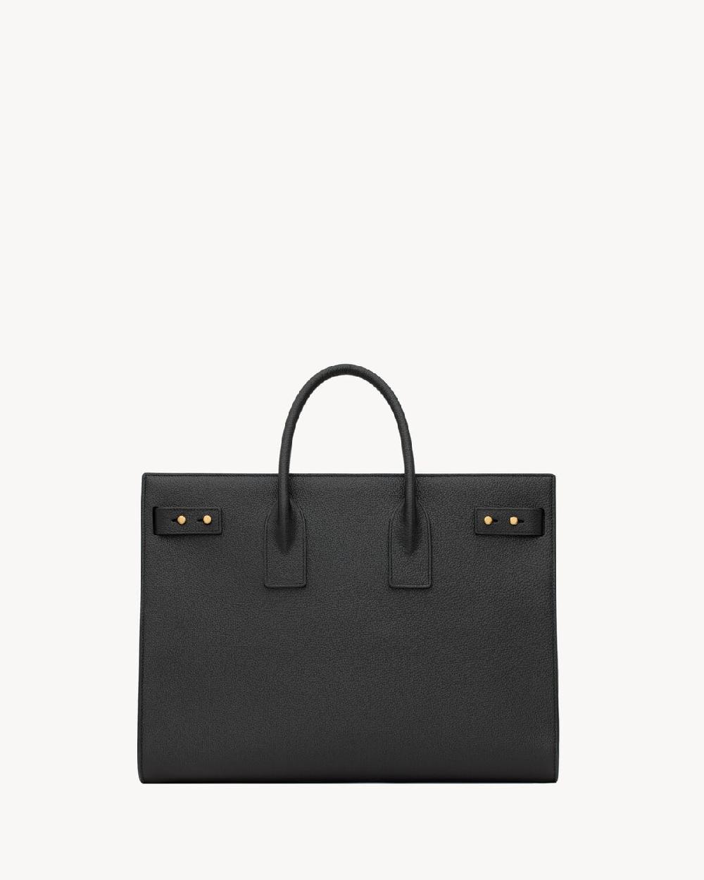 Saint Laurent Sac De Jour Grande Y Estrechode Piel Granulada