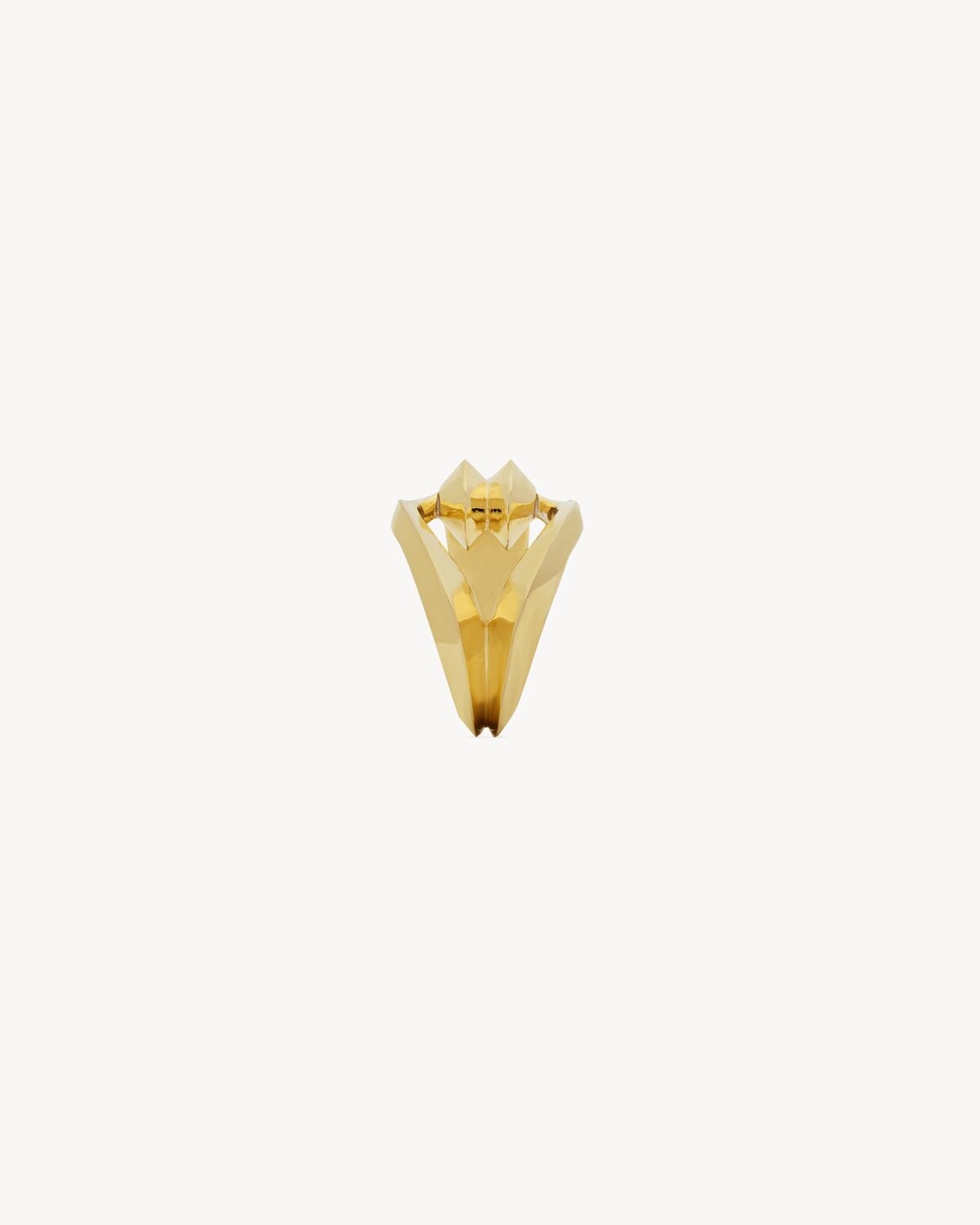 Saint Laurent Anillo En Forma De Bucle De Metal