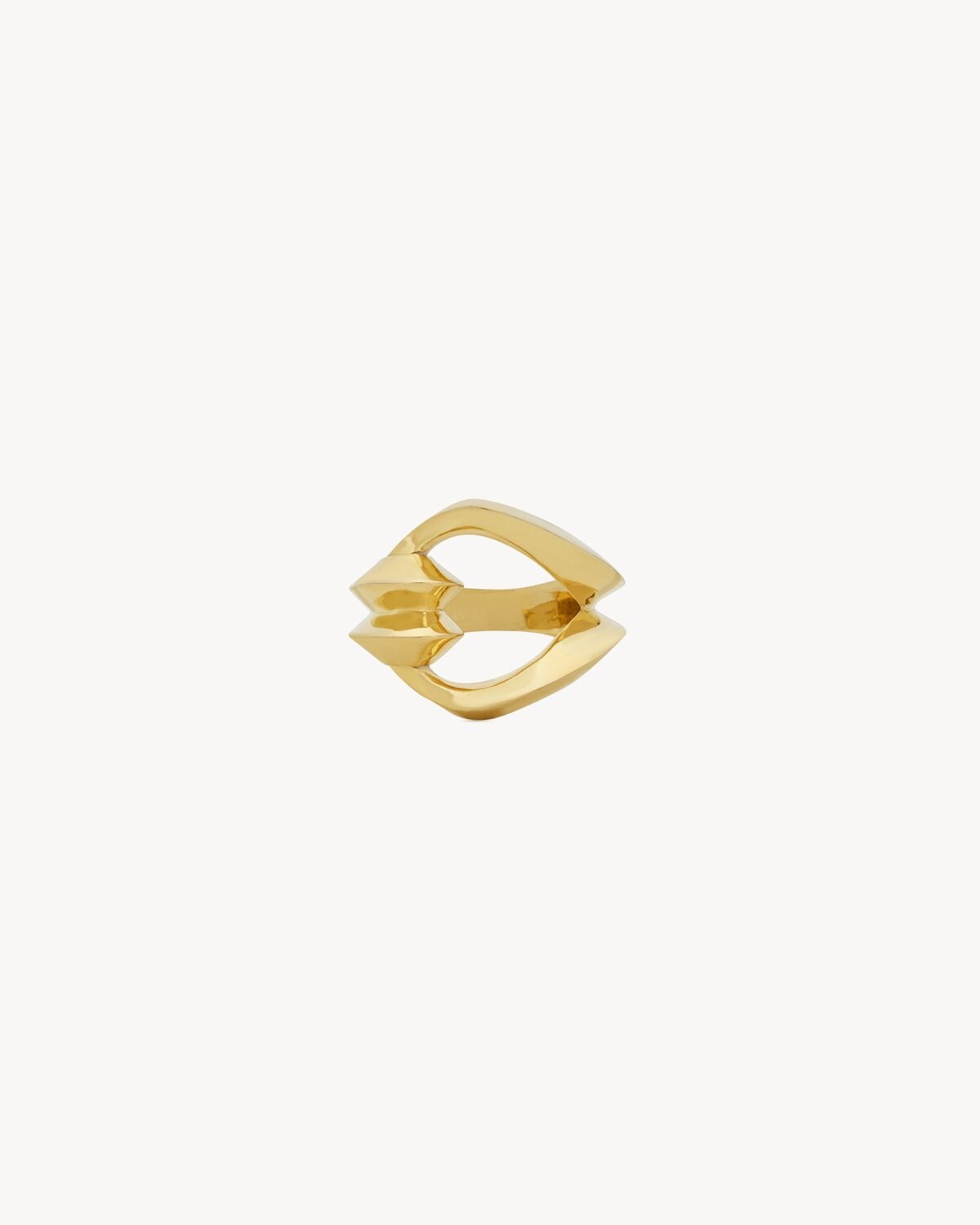 Saint Laurent Anillo En Forma De Bucle De Metal