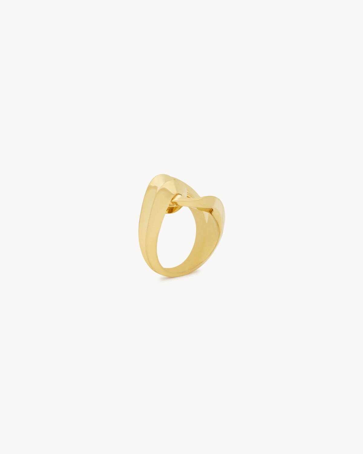 Saint Laurent anillo en forma de bucle de metal