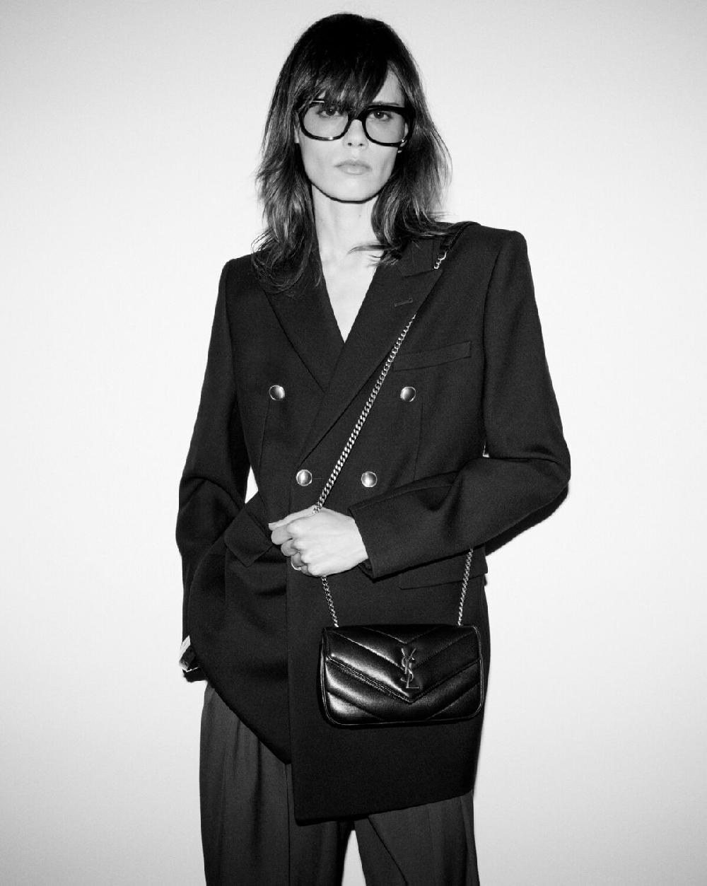 Saint Laurent Bolso Mini De Piel De Cordero