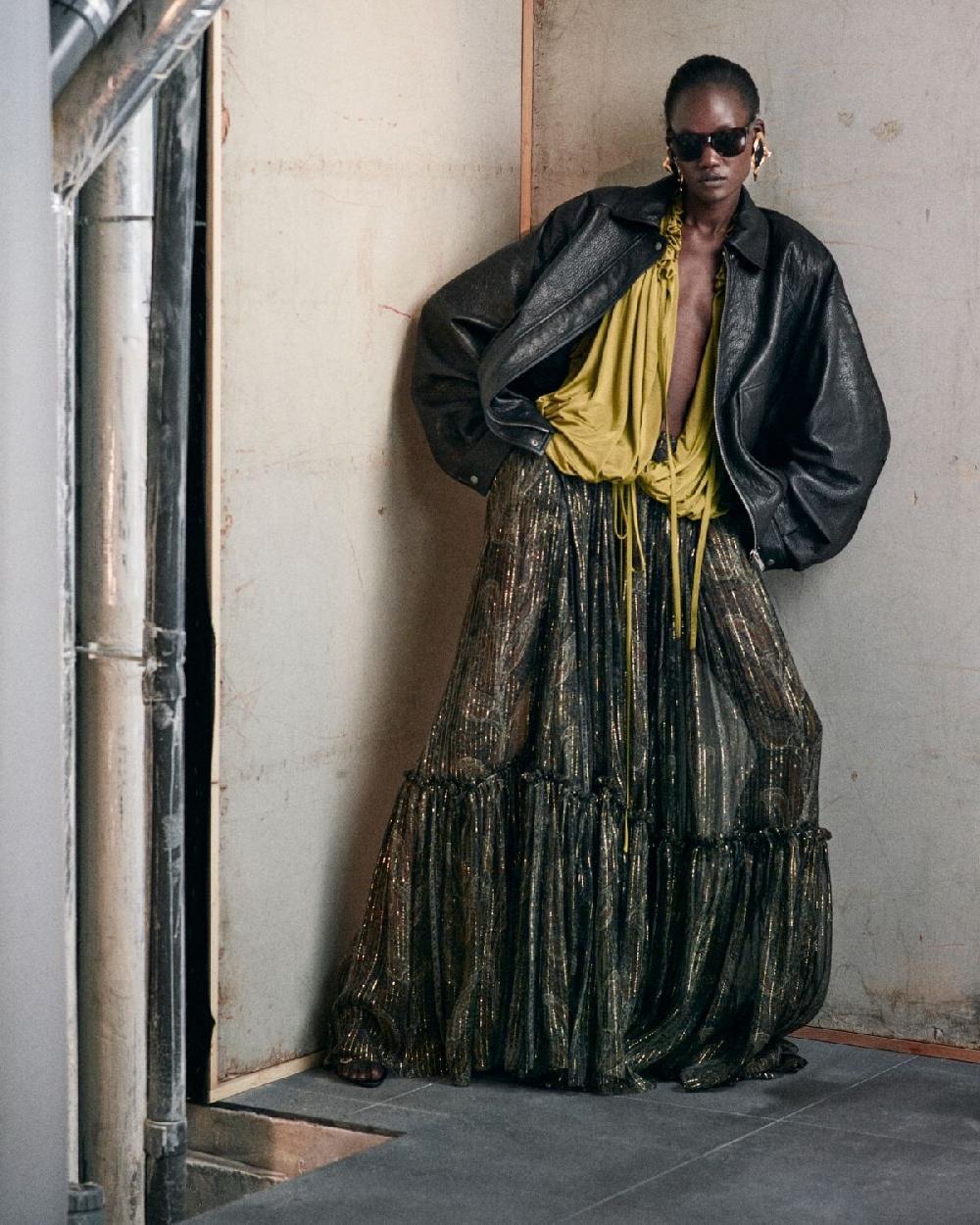 Saint Laurent Bomber De Piel De Cordero