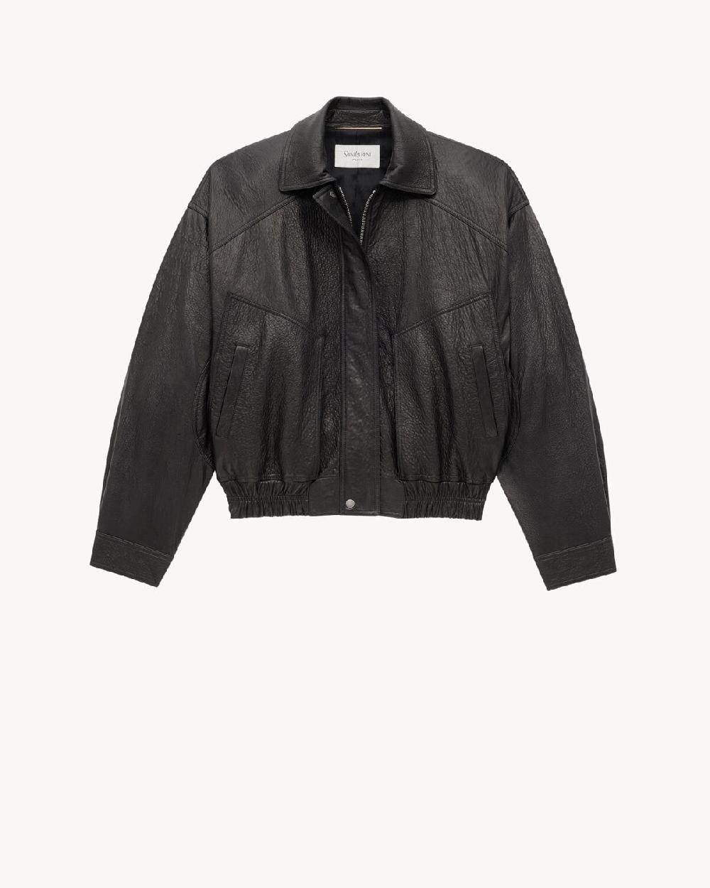 Saint Laurent Bomber De Piel De Cordero