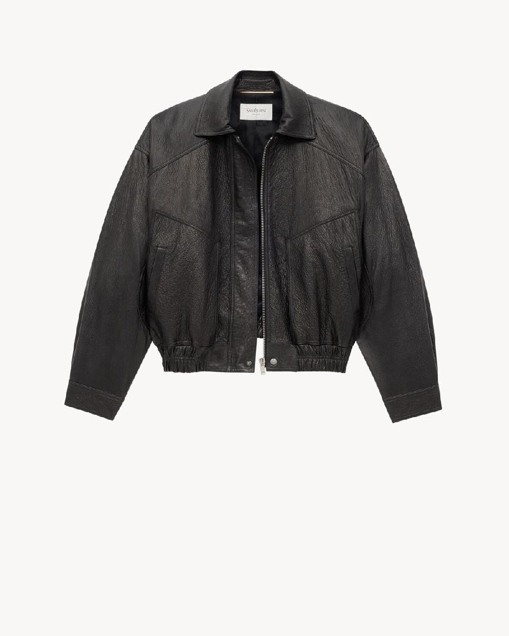 Saint Laurent Bomber De Piel De Cordero