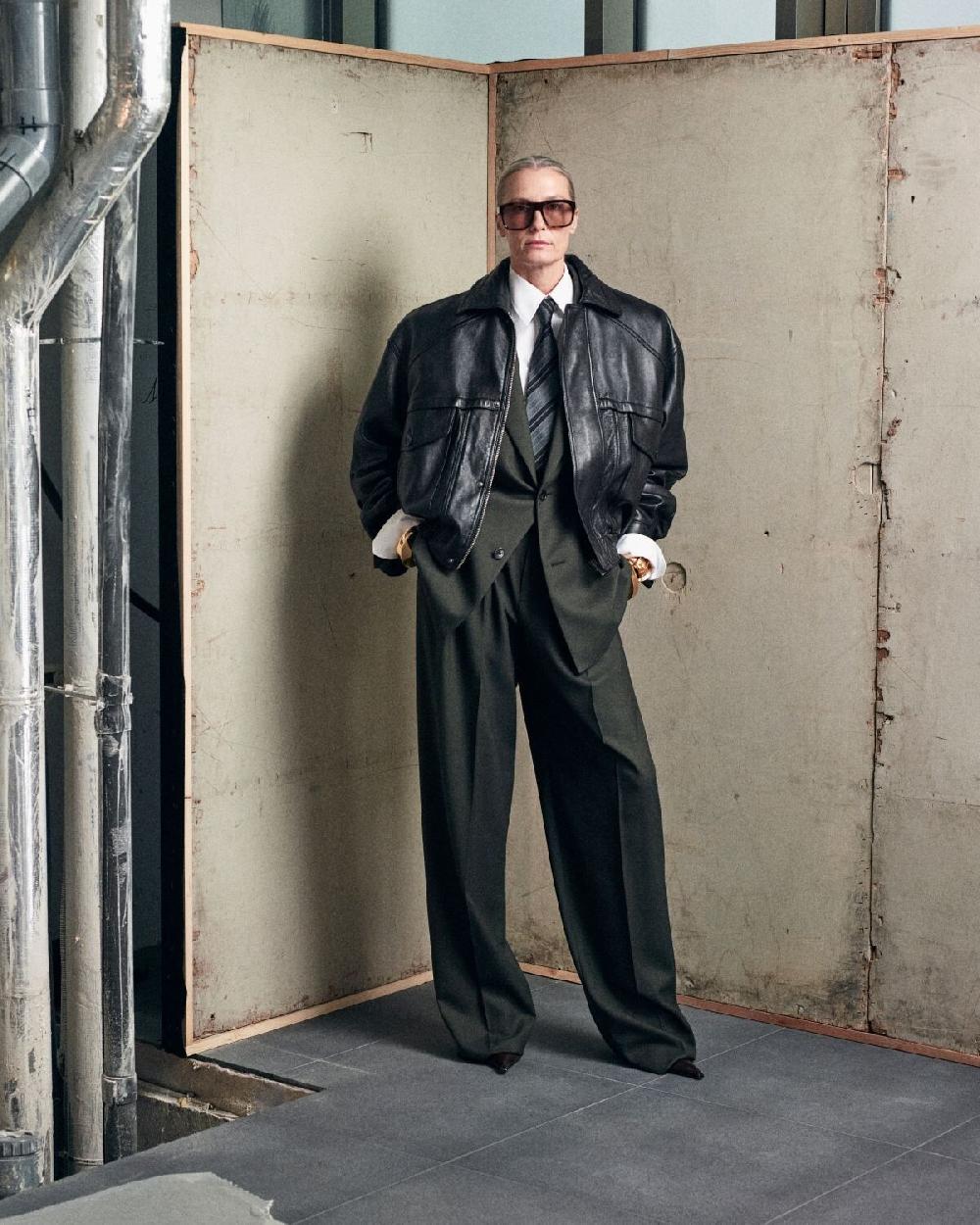 Saint Laurent Bomber De Piel De Cordero