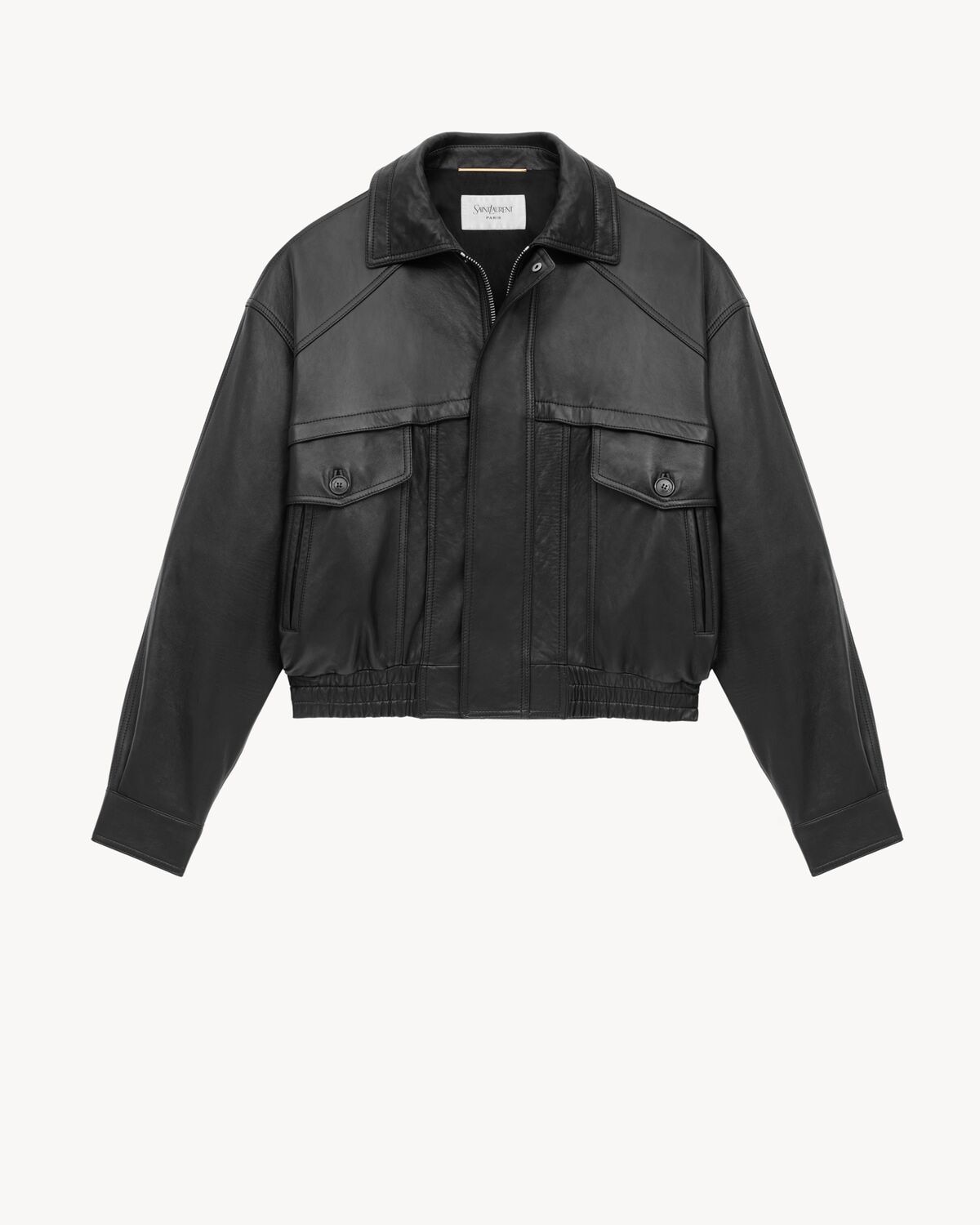 Saint Laurent Bomber De Piel De Cordero