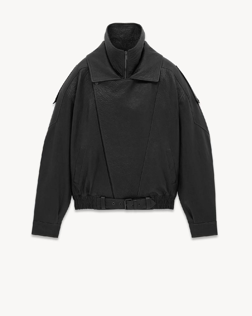 Saint Laurent Bomber De Piel De Cordero