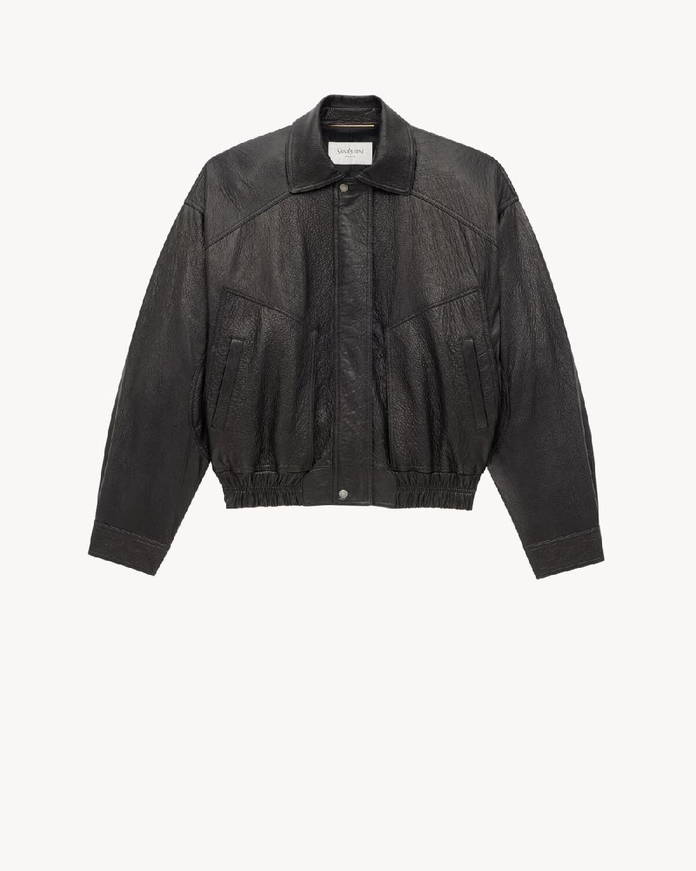 Saint Laurent bomber de piel de cordero