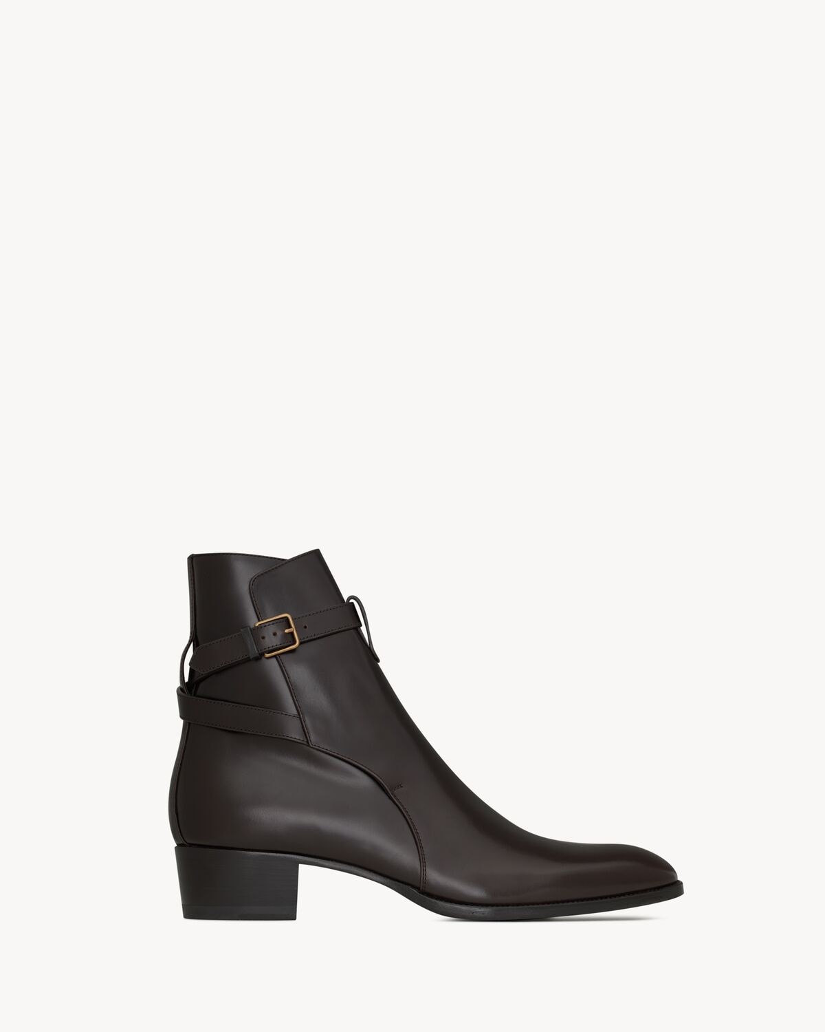 Saint Laurent botas jodhpur wyatt de piel lisa