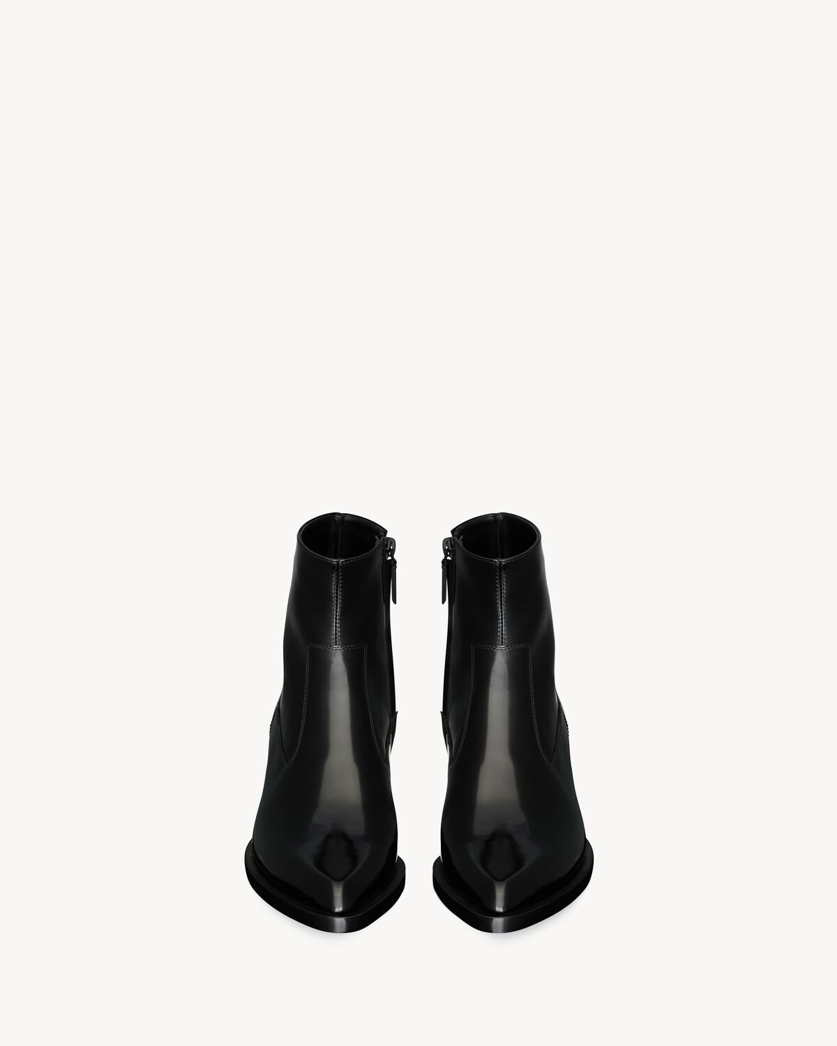 Saint Laurent Botines Beat De Piel Brillante