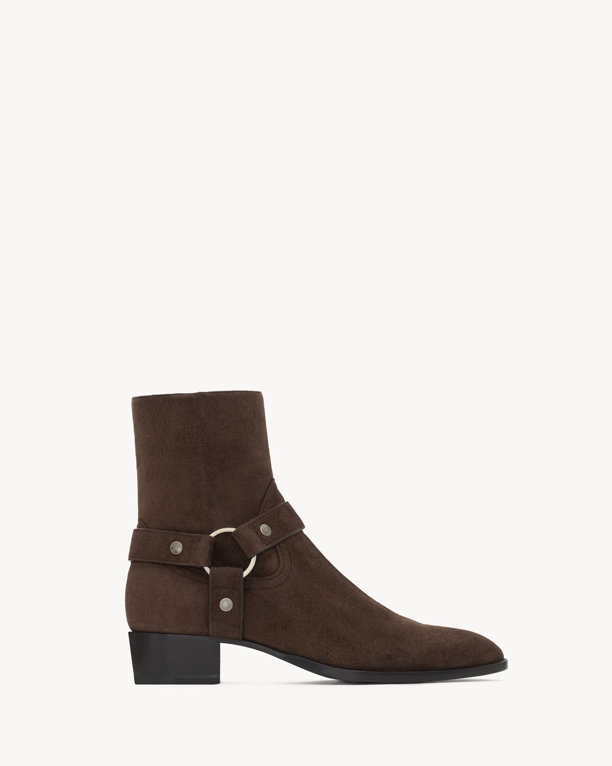 Saint Laurent botines wyatt harness de ante