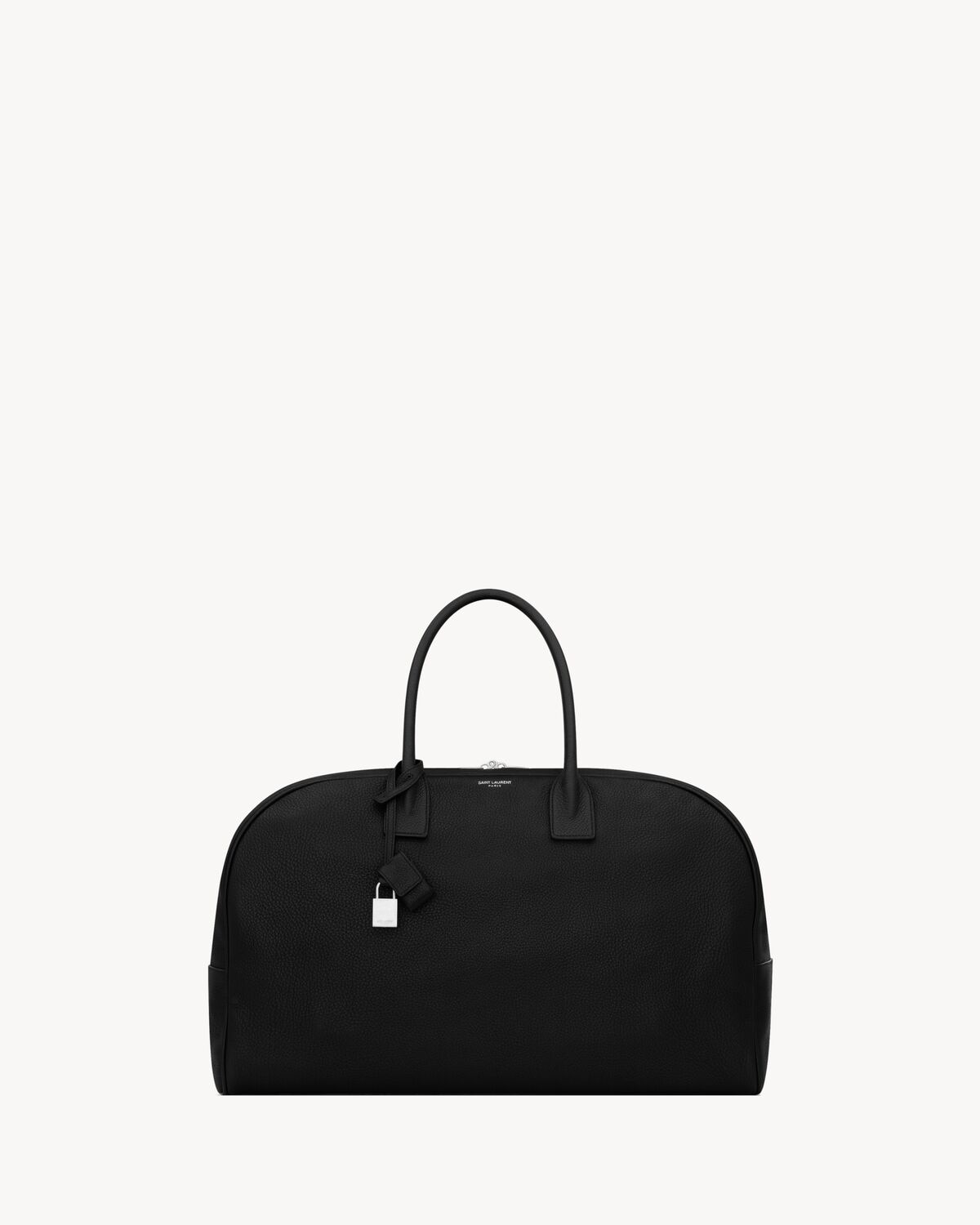 Saint Laurent bowling duffle de piel granulada