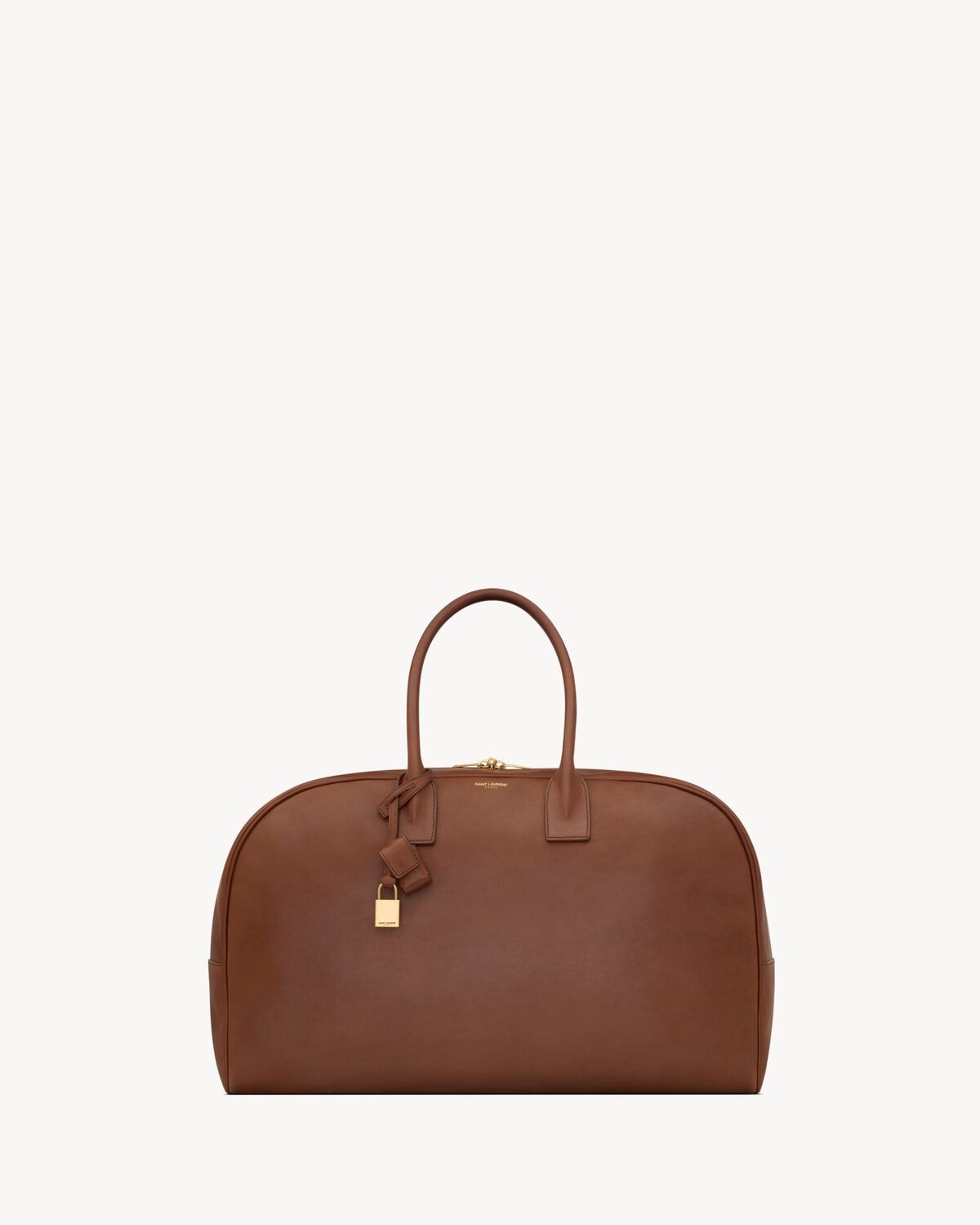 Saint Laurent bowling duffle de piel lisa