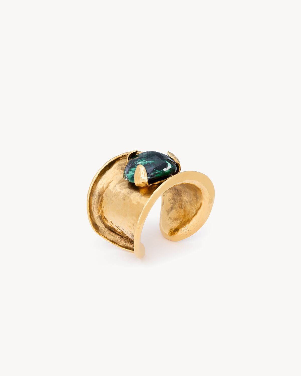 Saint Laurent brazalete de esmalte resina y metal