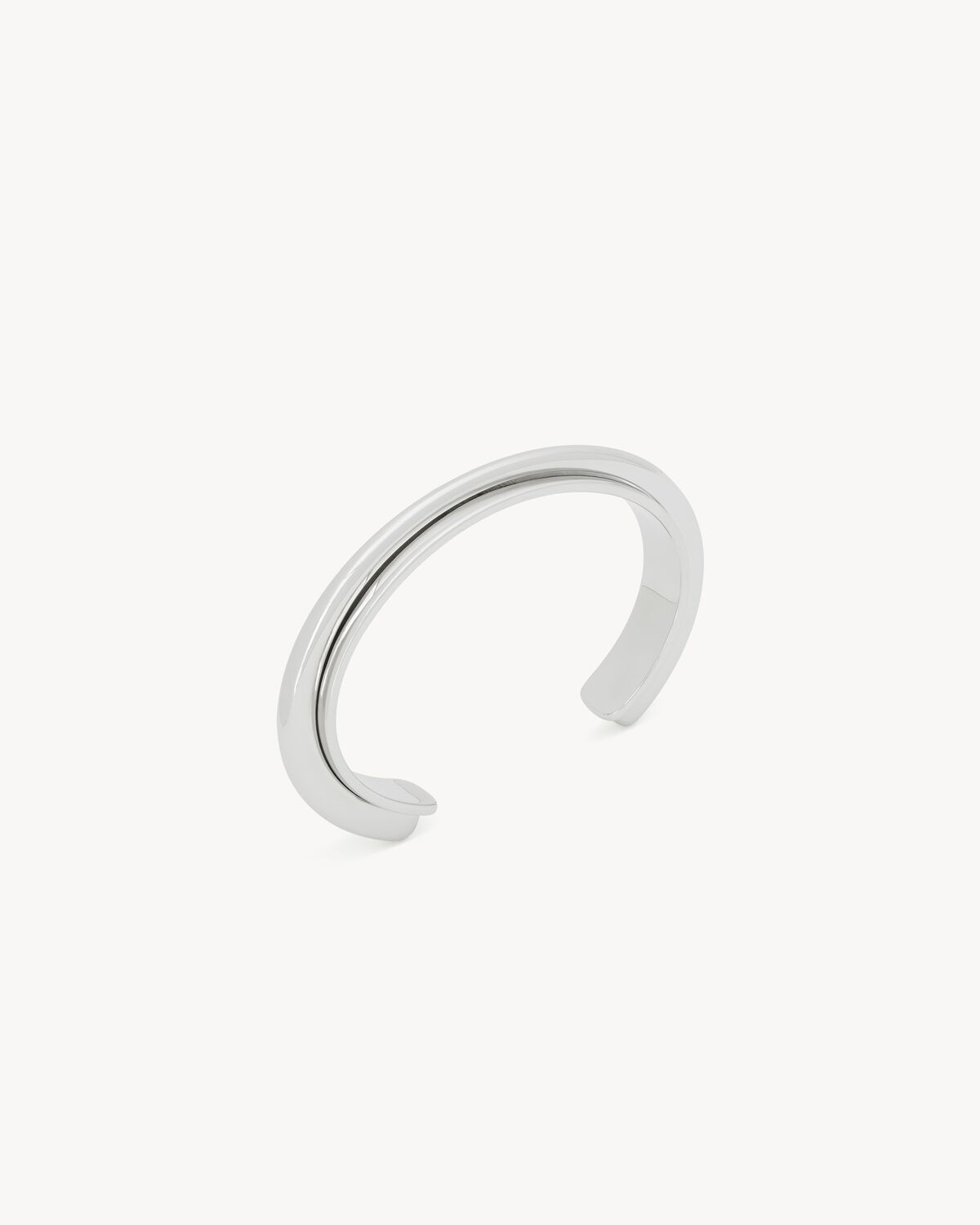 Saint Laurent brazalete doble de metal