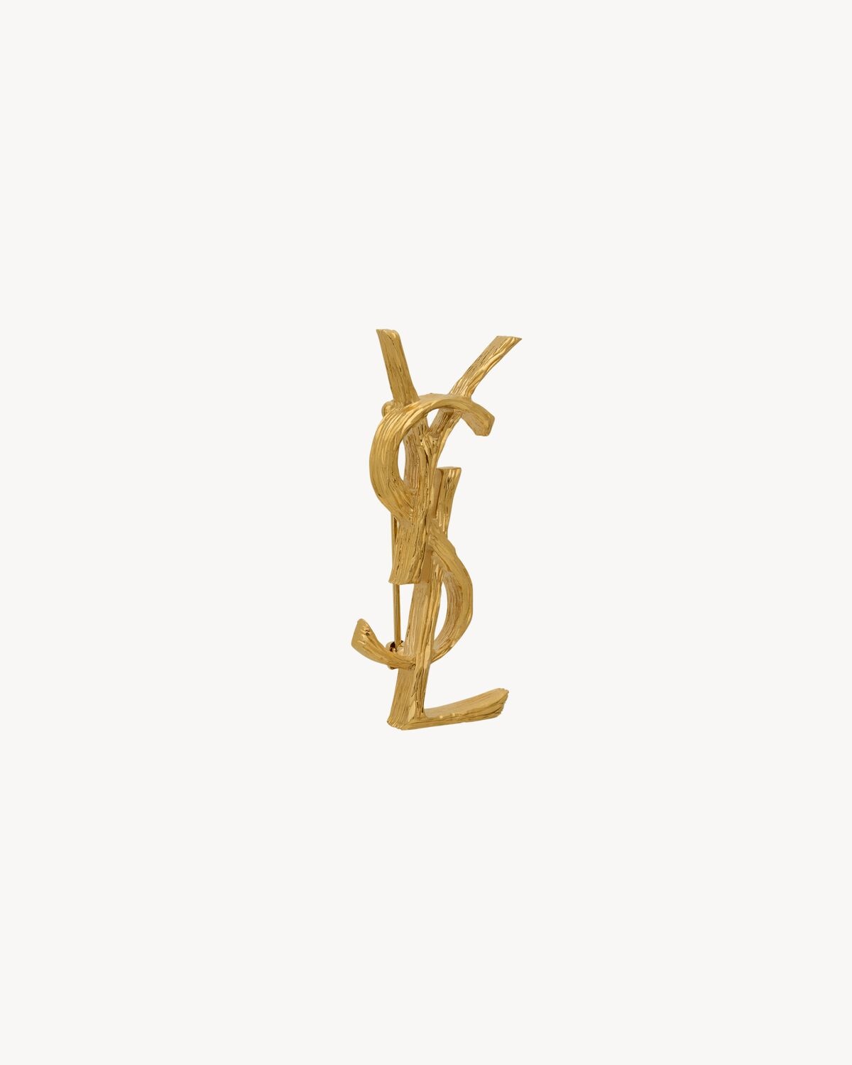 Saint Laurent Broche Cassandre De Metal